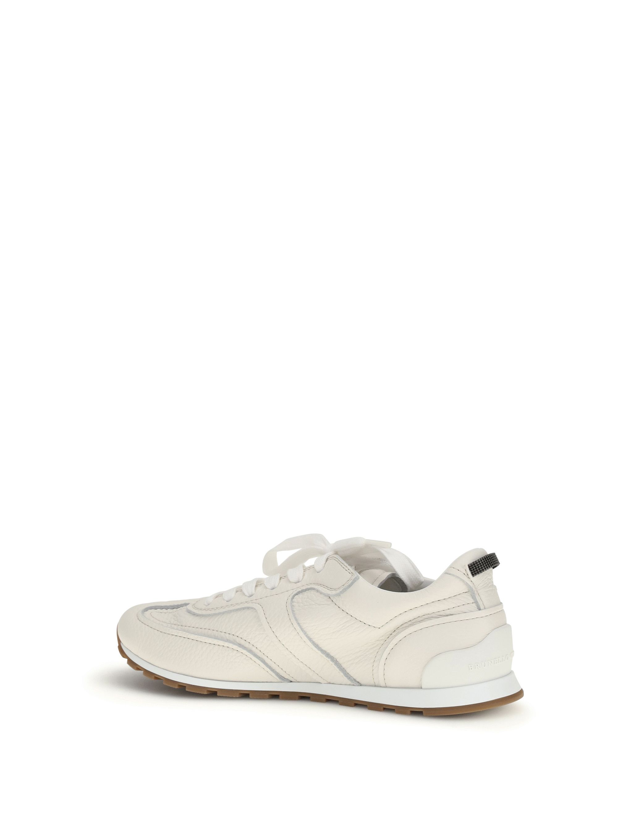 Brunello Cucinelli Leather Sneakers Size US 7 / IT 37 - 3 Thumbnail