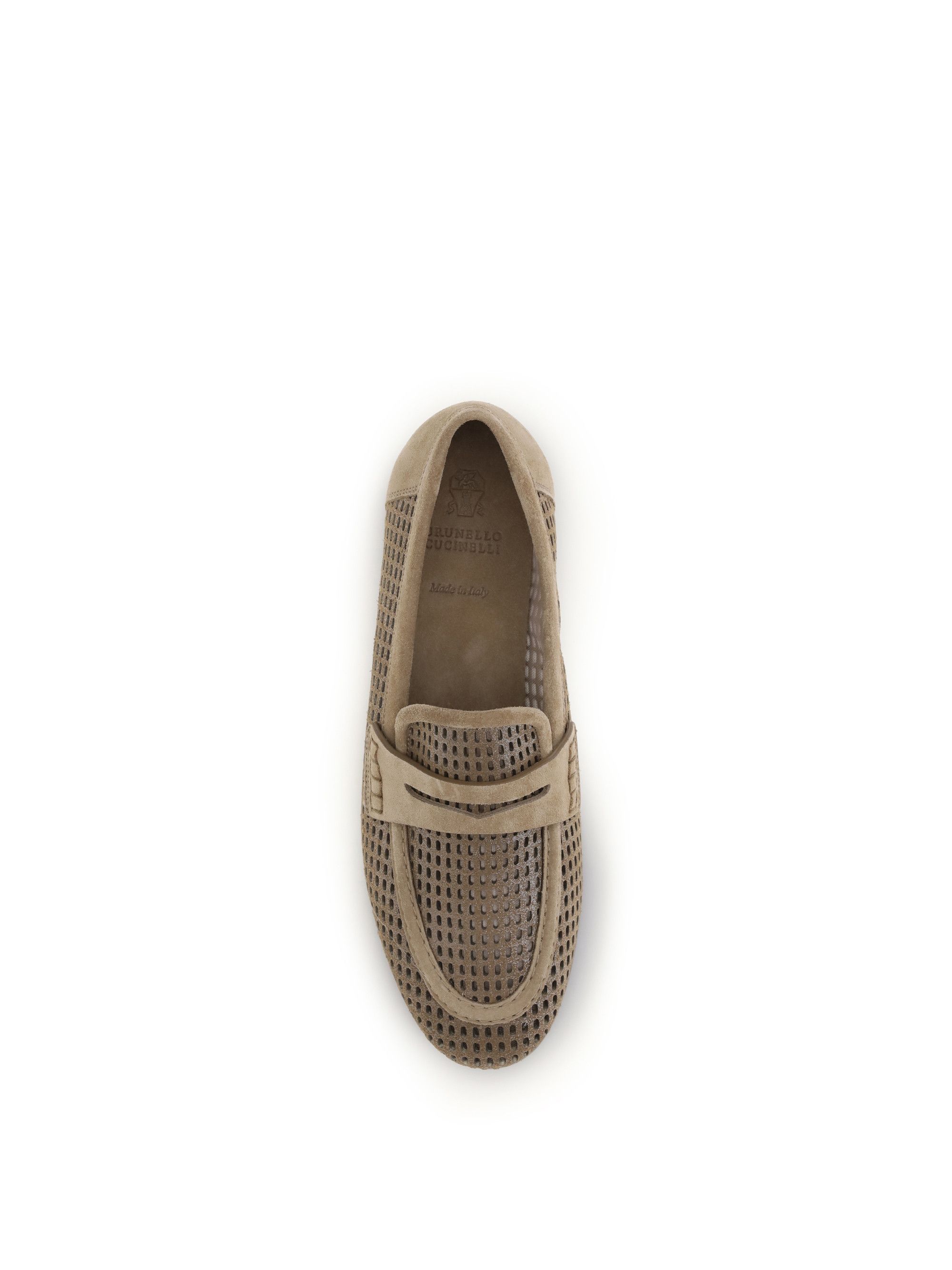 Brunello Cucinelli Sparkling Net leather Loafers Size US 11 / IT 41 - 4 Thumbnail