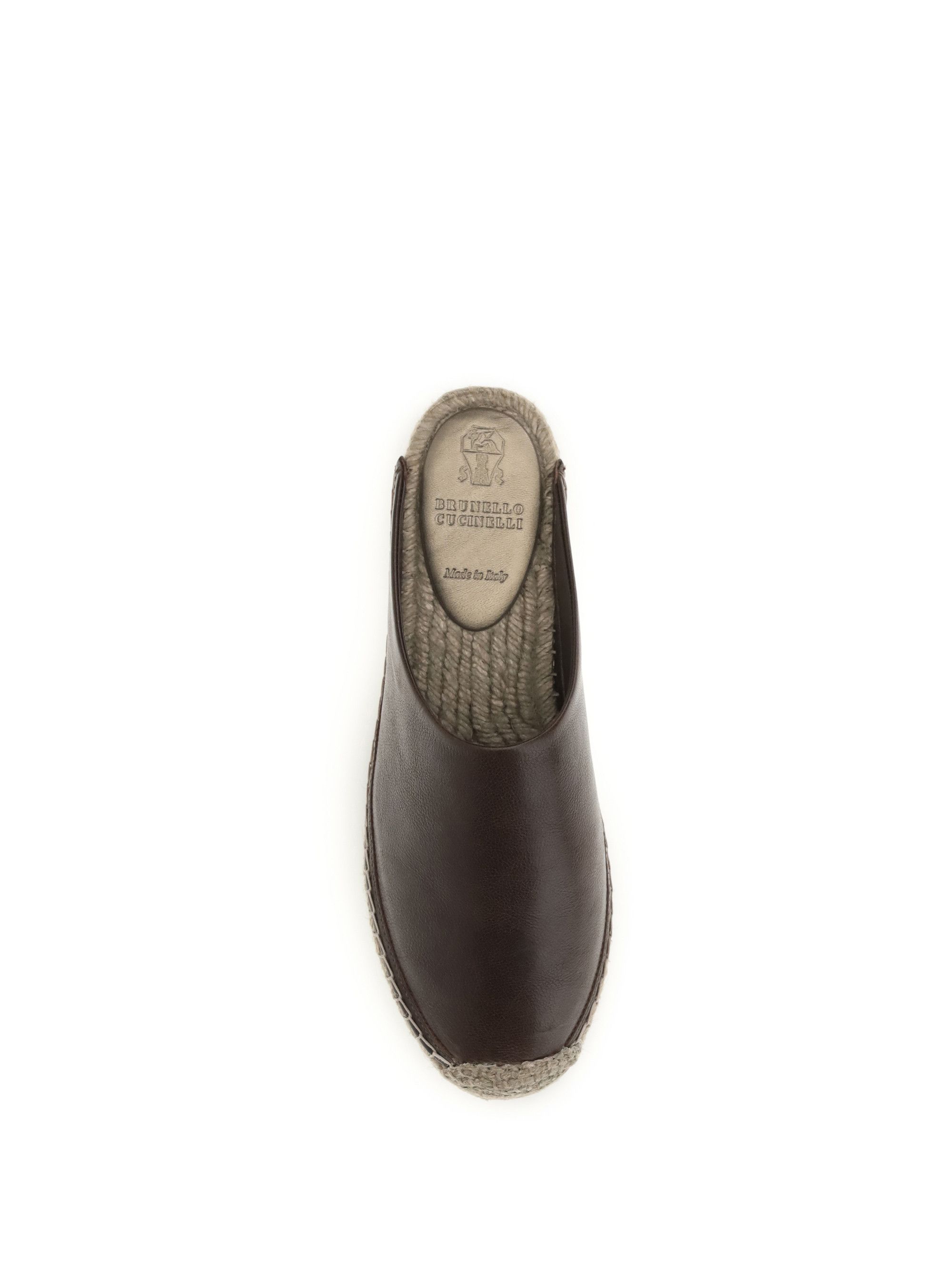 Brunello Cucinelli Leather Espadrilles Mules Size US 10 / IT 40 - 4 Thumbnail