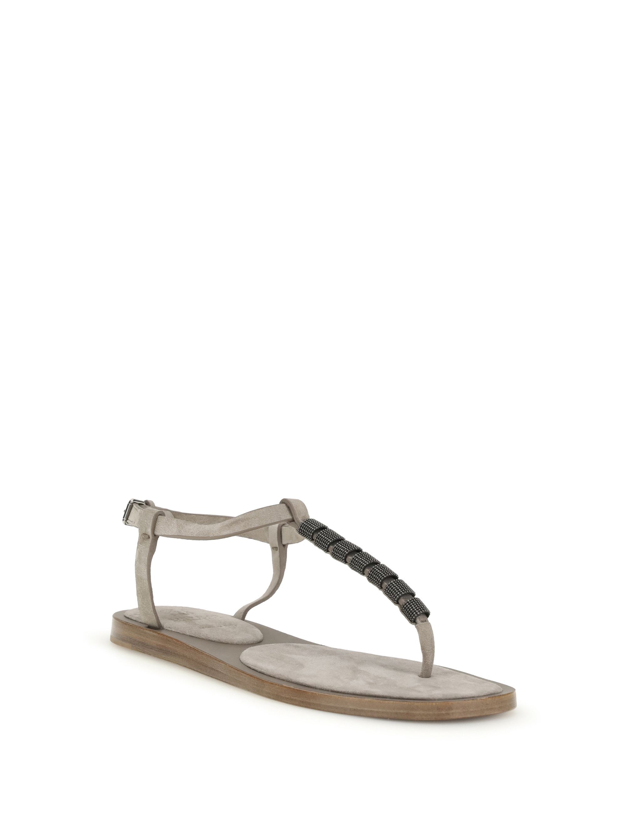 Brunello Cucinelli Embellished Sandals Size US 8 / IT 38 - 2 Thumbnail