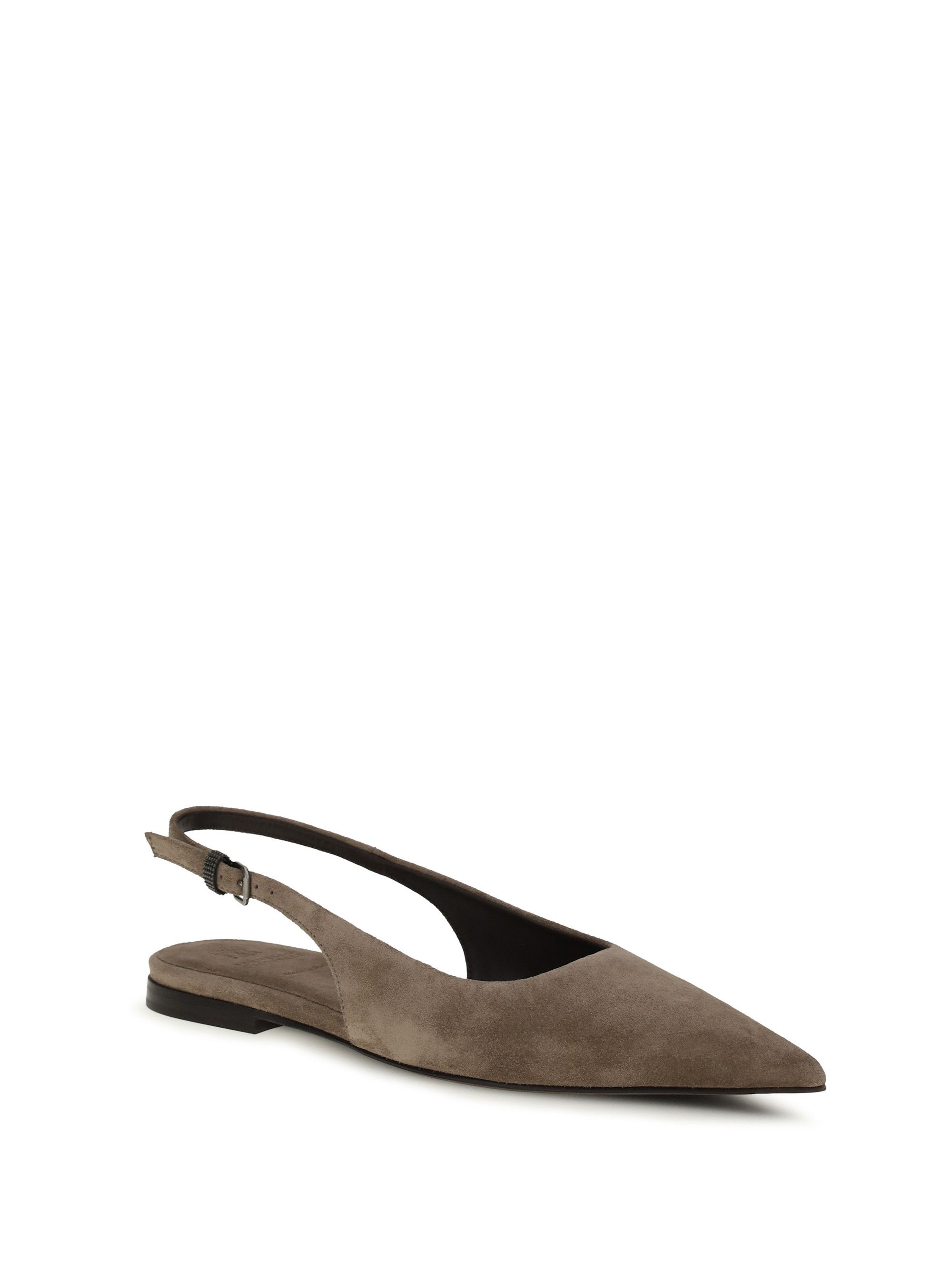 Brunello Cucinelli Suede Ballerinas Size US 8 / IT 38 - 2 Thumbnail