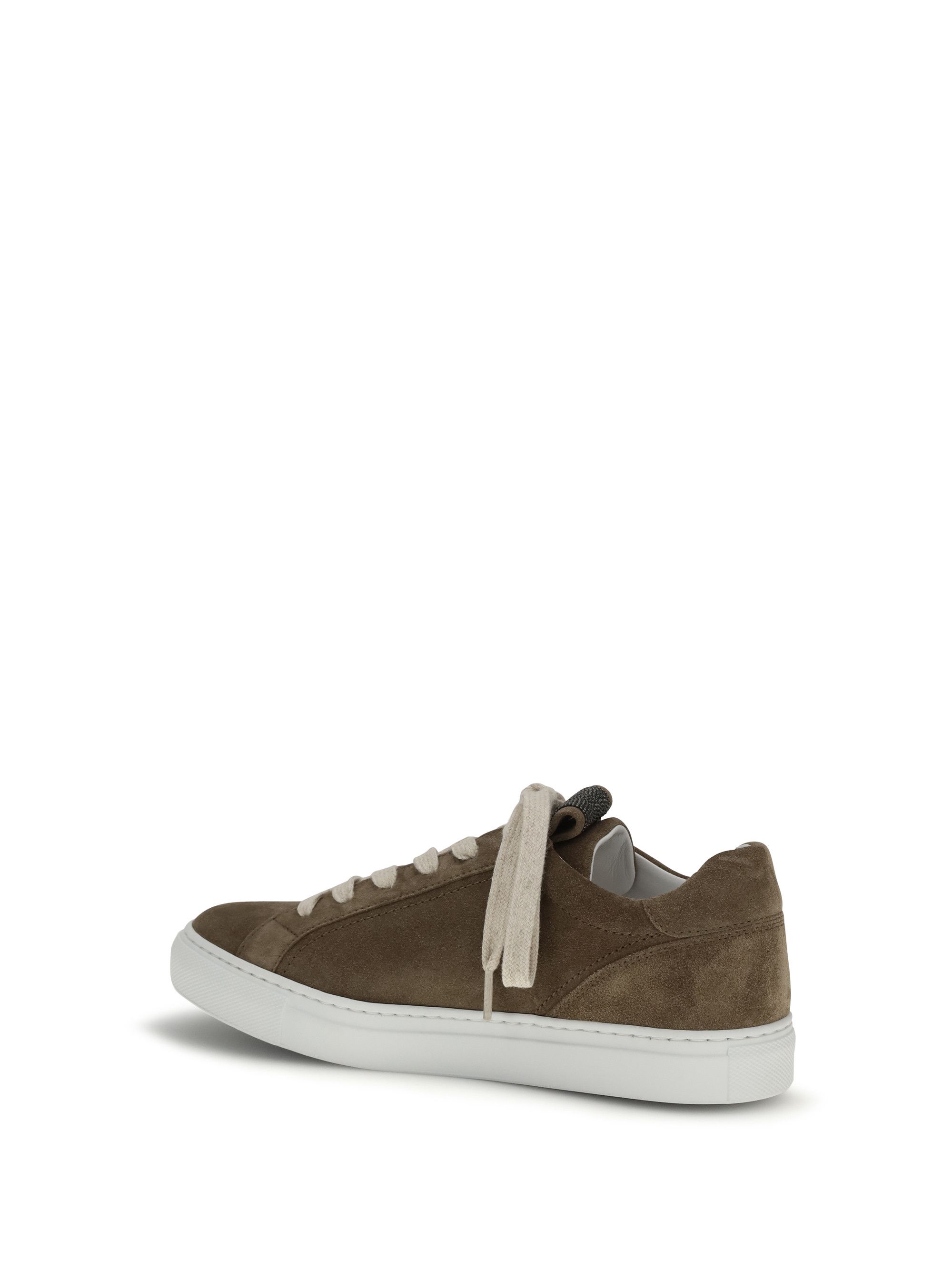 Brunello Cucinelli Suede Sneakers with Precious Loop Size US 11 / IT 41 - 3 Thumbnail