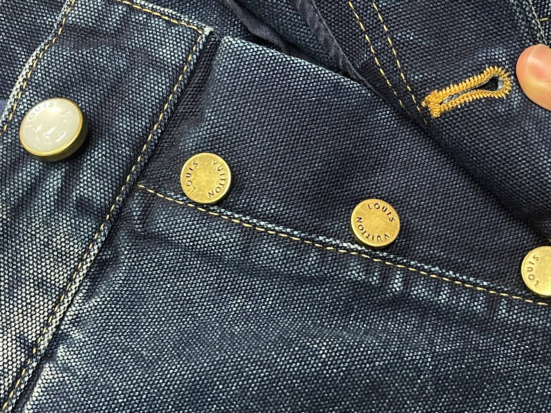 Louis Vuitton Louis Vuitton x Nigo Denim Shorts Size US 29 - 6 Thumbnail