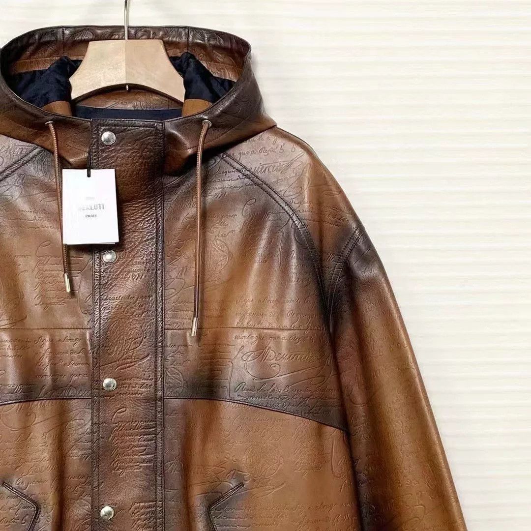 Berluti Berluti Runway Burnished Leather Trench Coat Size US M / EU 48-50 / 2 - 3 Thumbnail