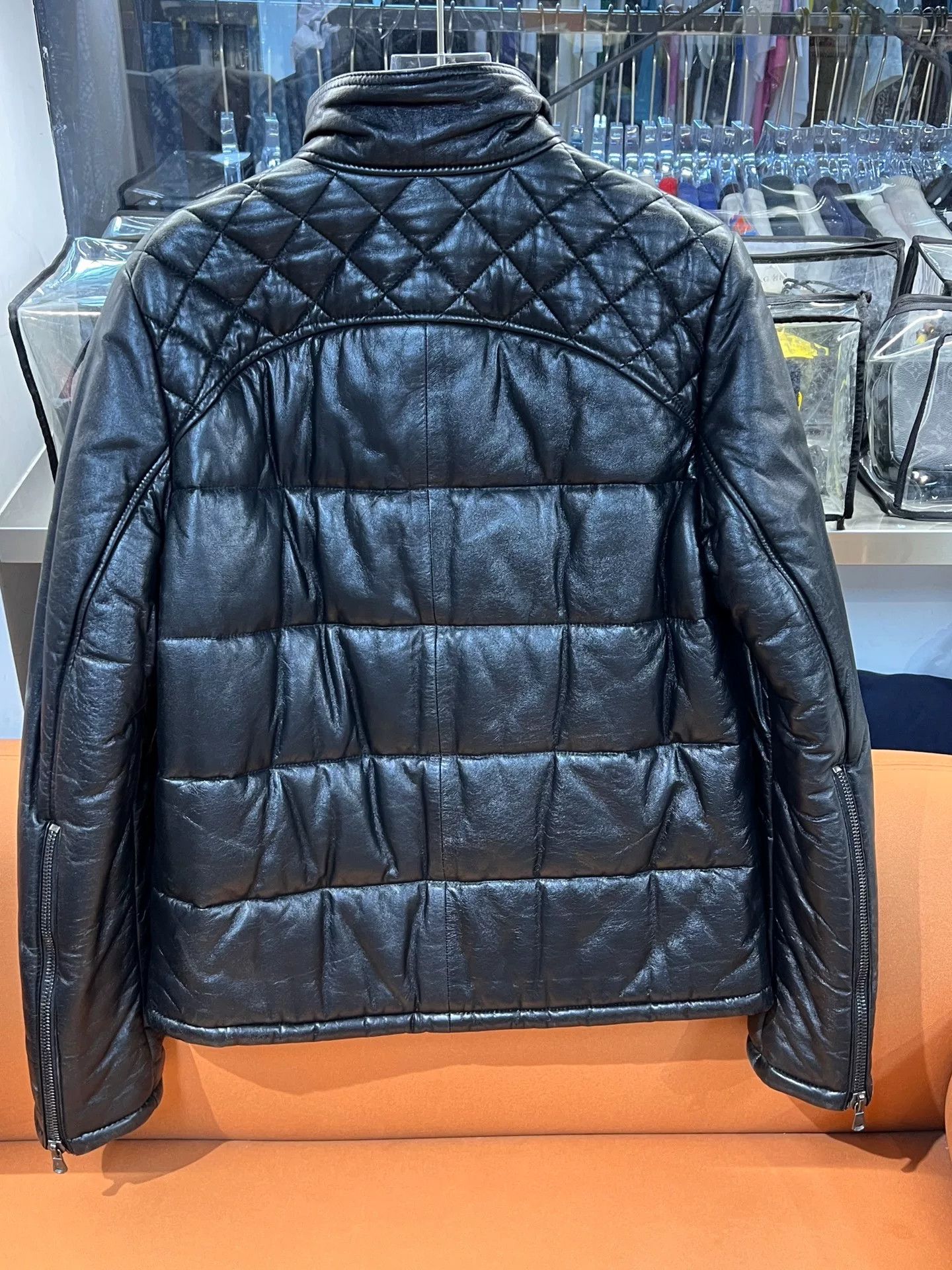 Givenchy Givenchy Diamond Quilted Stand Collar Sheepskin Jacket Size US M / EU 48-50 / 2 - 2 Thumbnail