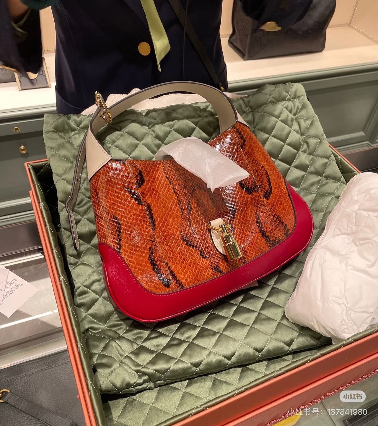 Gucci Gucci Snake Jackie 1961 Handbag Size ONE SIZE - 8 Thumbnail