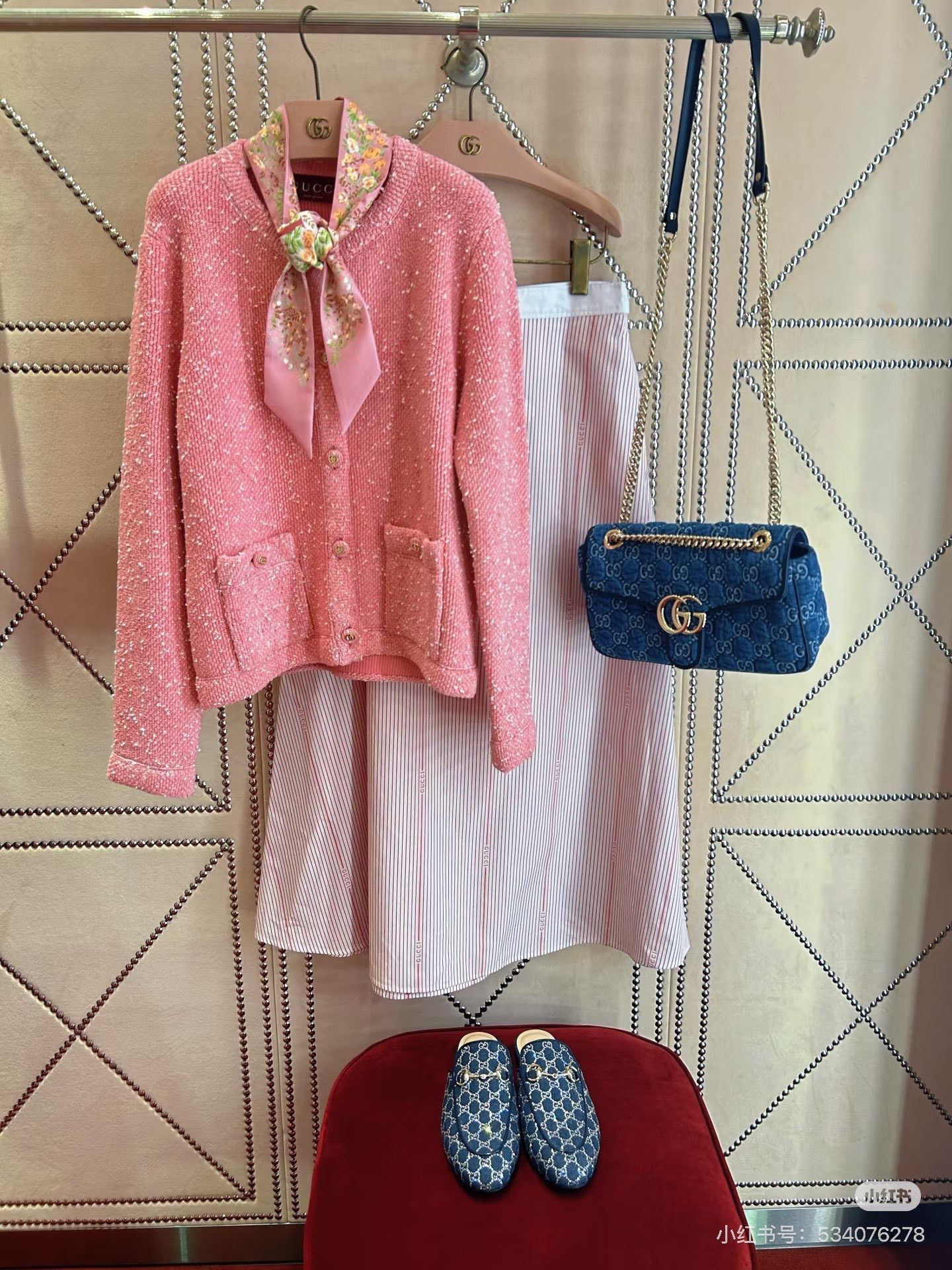 Gucci Gucci Pink Cardigan Coat Size S / US 4 / IT 40 - 8 Thumbnail