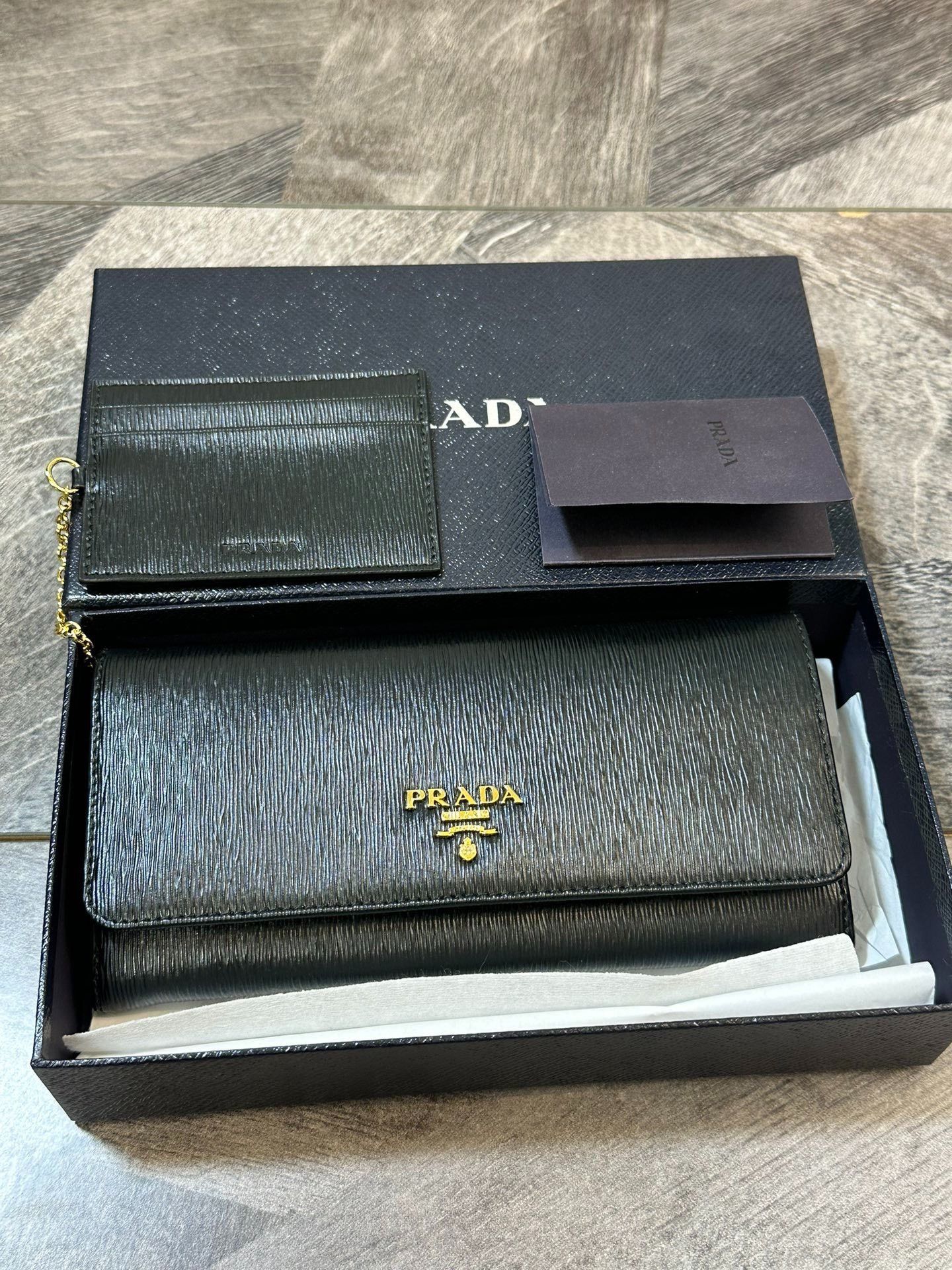 Prada Prada Long Wallet with Card Case Size ONE SIZE - 4 Thumbnail