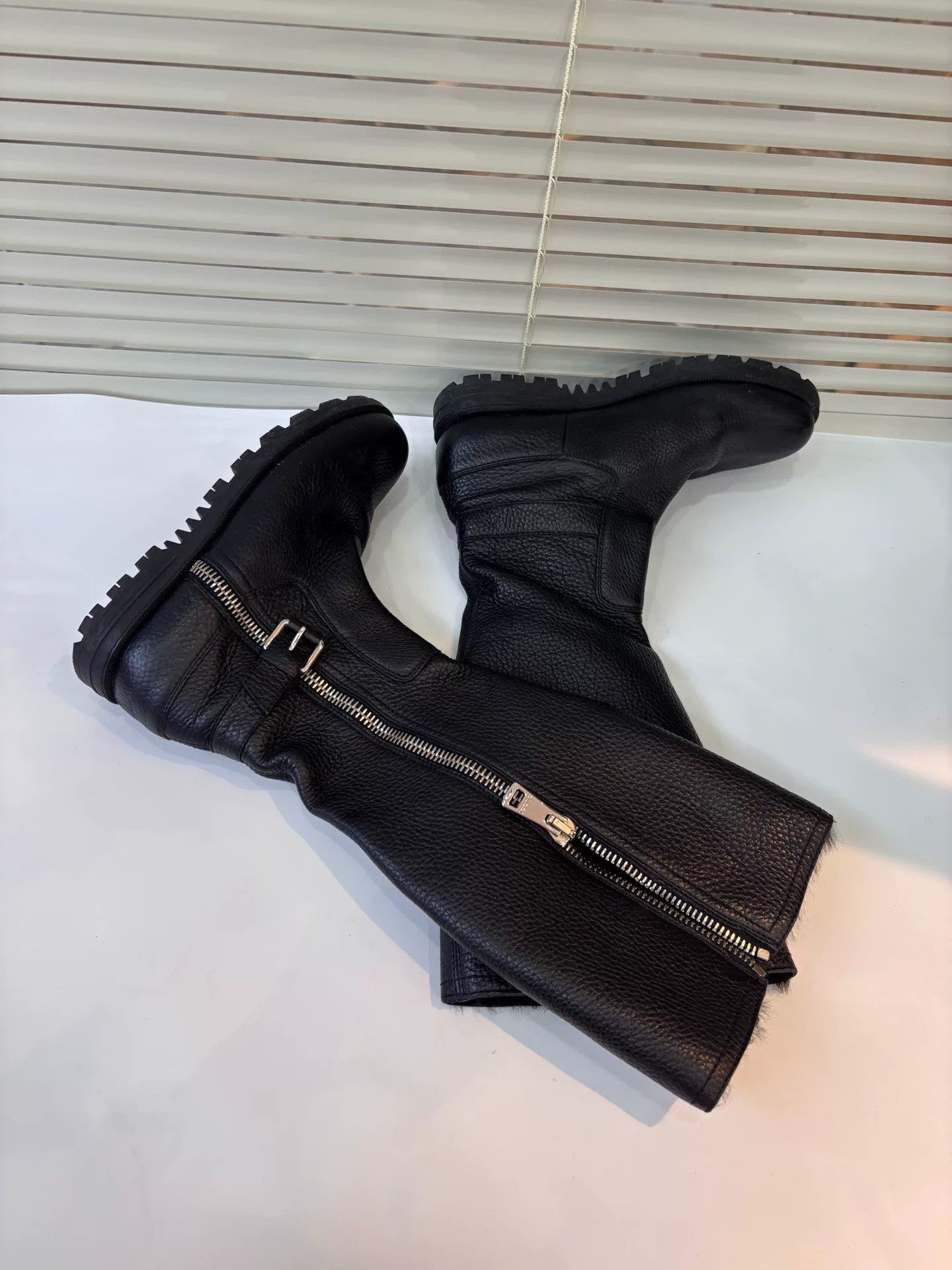 Gucci Gucci Black Leather Long Boots Size US 4.5 / IT 34.5 - 7 Thumbnail