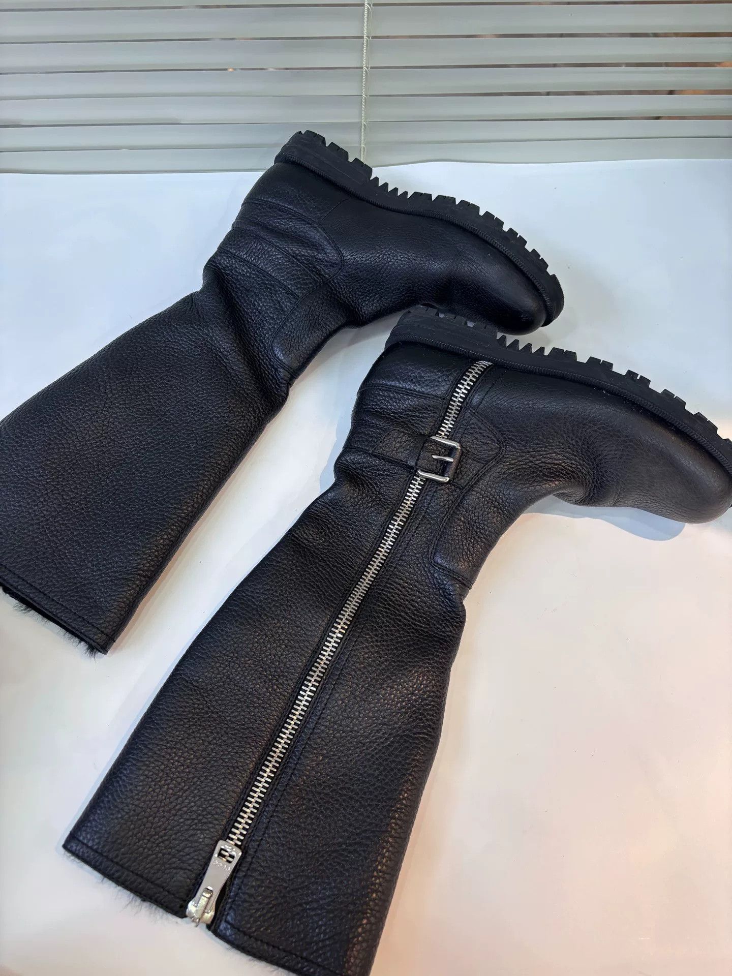 Gucci Gucci Black Leather Long Boots Size US 4.5 / IT 34.5 - 3 Thumbnail