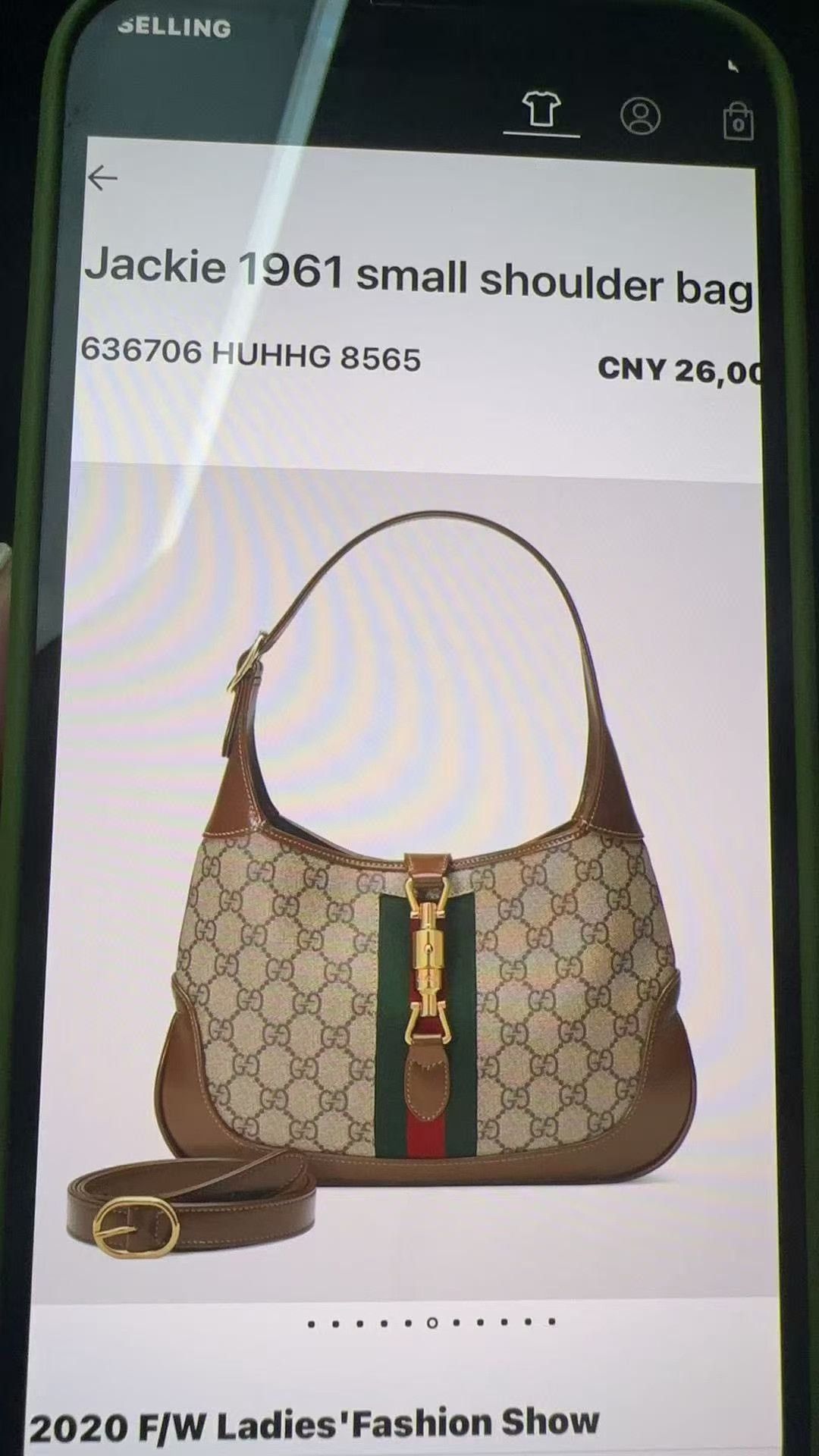 Gucci Gucci Jackie 1961 GG Monogram Bag Size ONE SIZE - 8 Thumbnail