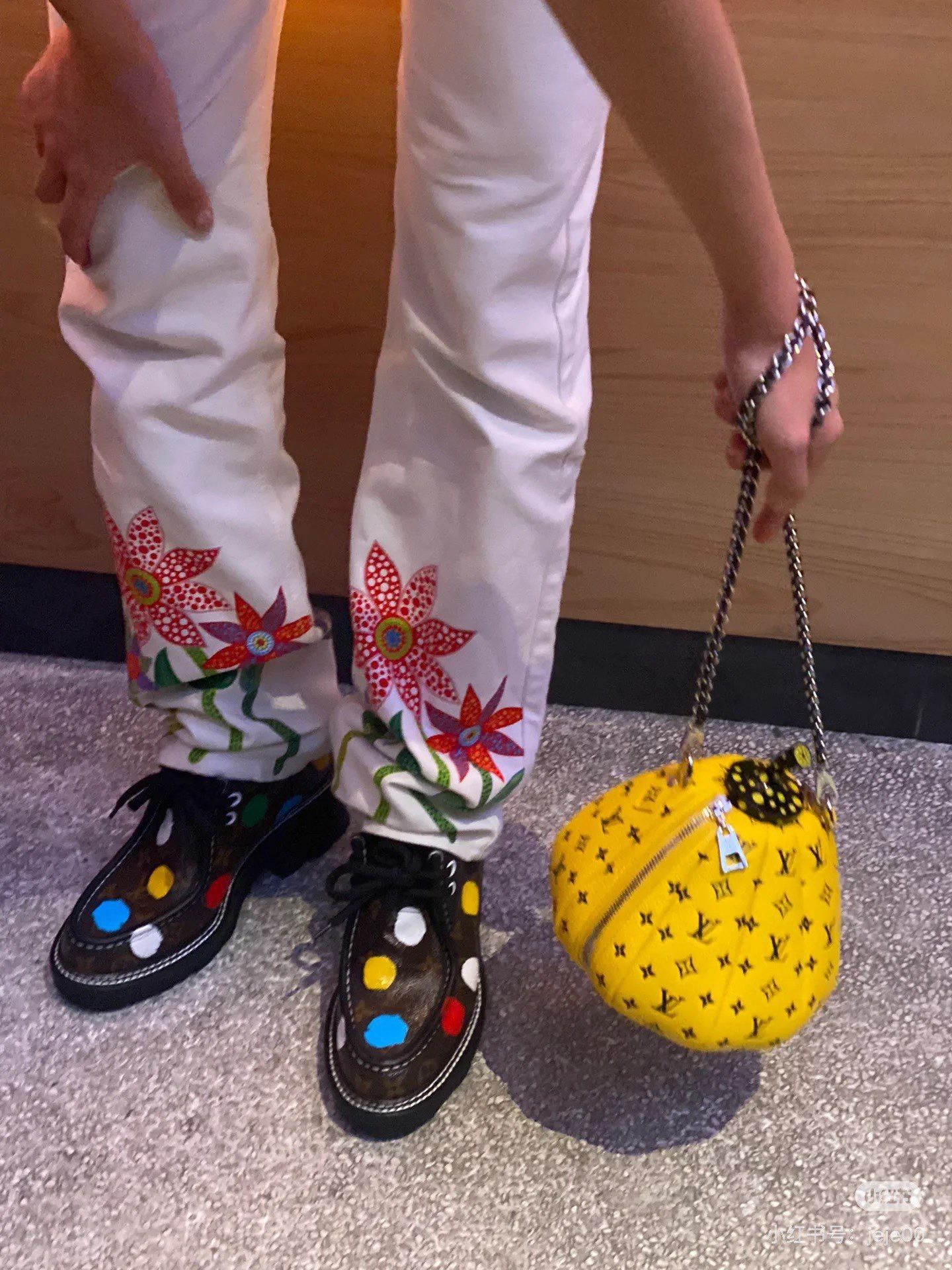 Louis Vuitton LV Kusama Polka Dot Platform Loafers Size US 5 / IT 35 - 7 Thumbnail
