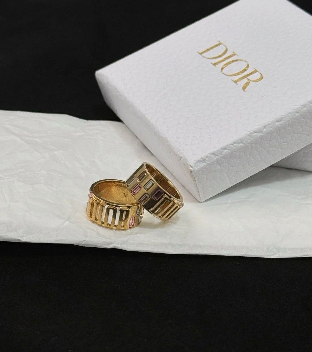 Dior Dior Logo Colored Diamond Women's Ring Size ONE SIZE - 3 Thumbnail