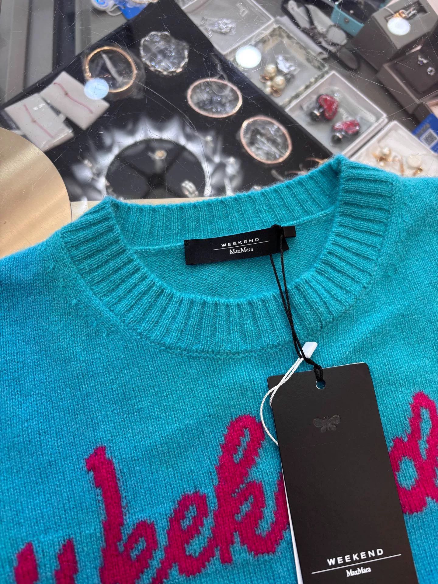 Weekend Max Mara Max Mara Weekend Blue Cashmere Sweater Size M / US 6-8 / IT 42-44 - 4 Thumbnail