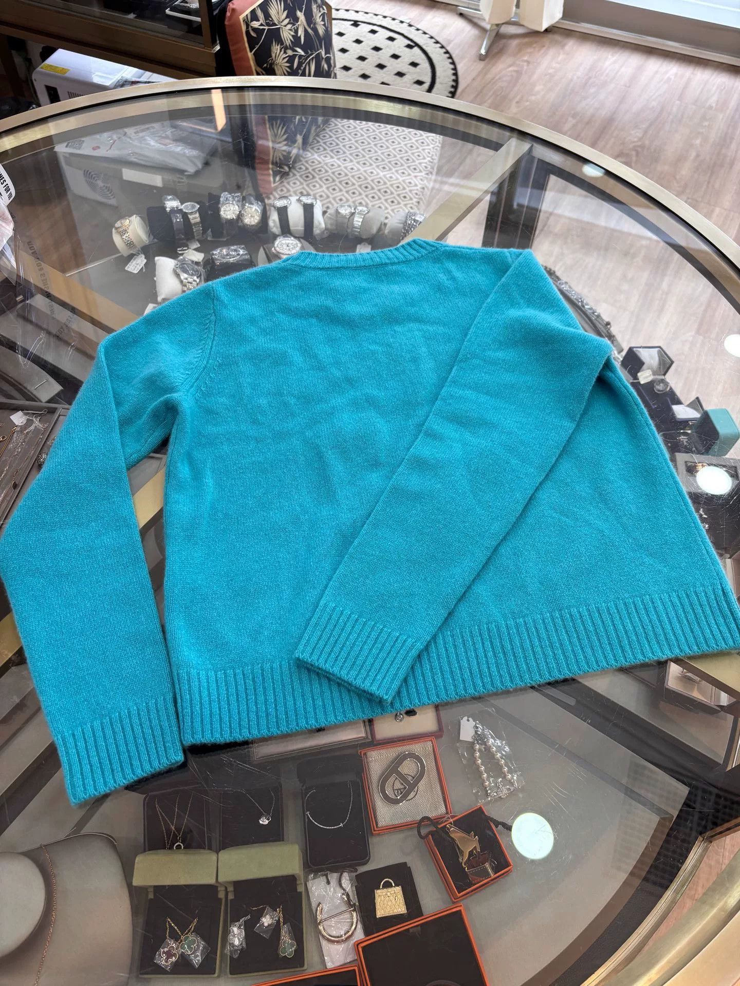 Weekend Max Mara Max Mara Weekend Blue Cashmere Sweater Size M / US 6-8 / IT 42-44 - 3 Thumbnail