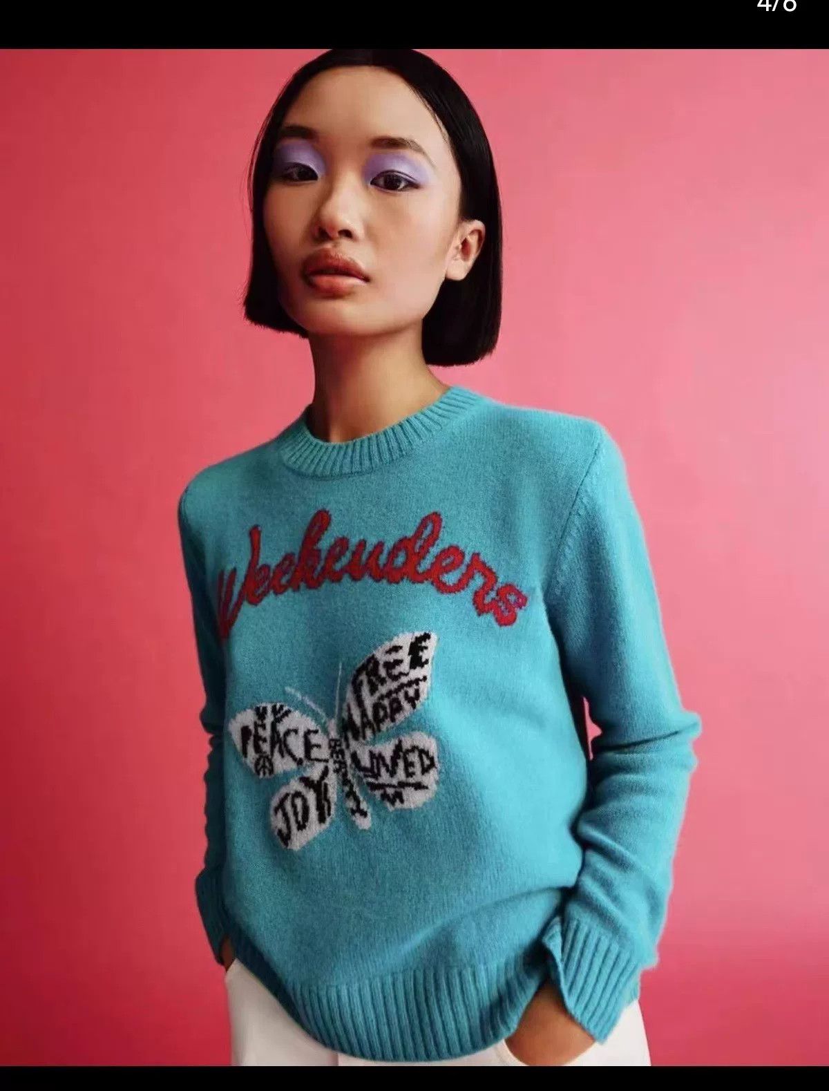Weekend Max Mara Max Mara Weekend Blue Cashmere Sweater Size M / US 6-8 / IT 42-44 - 9 Thumbnail