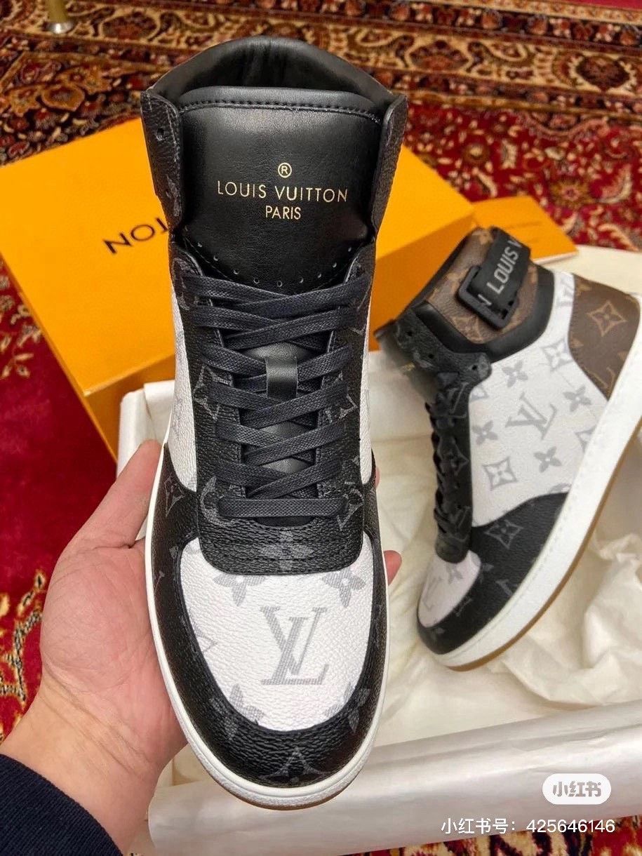 Louis Vuitton LV Classic Rivoli High-top Shoes Size US 8.5 / EU 41-42 - 8 Thumbnail