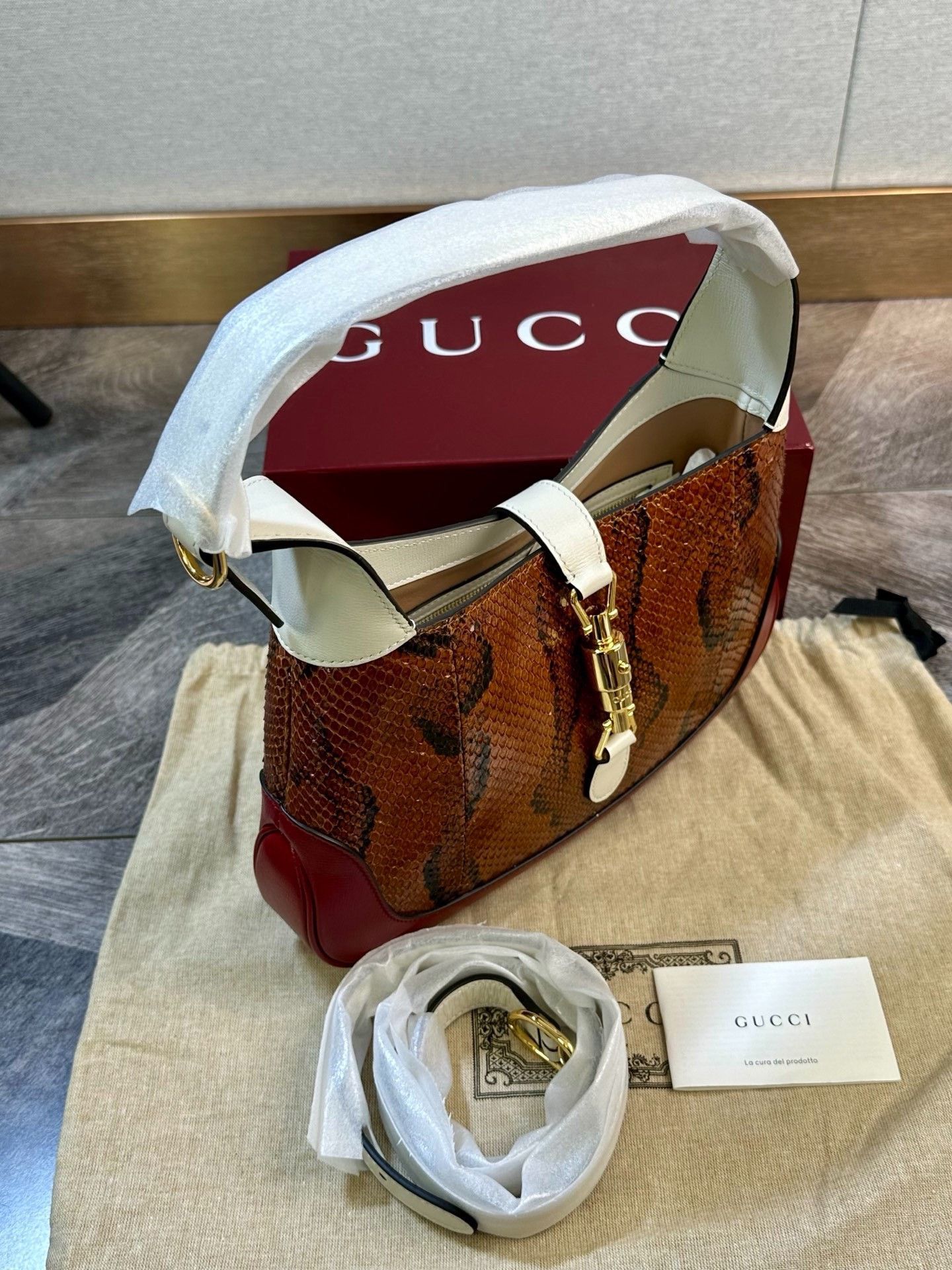 Gucci Gucci Jackie 1961 Snake Skin Bag Size ONE SIZE - 4 Thumbnail