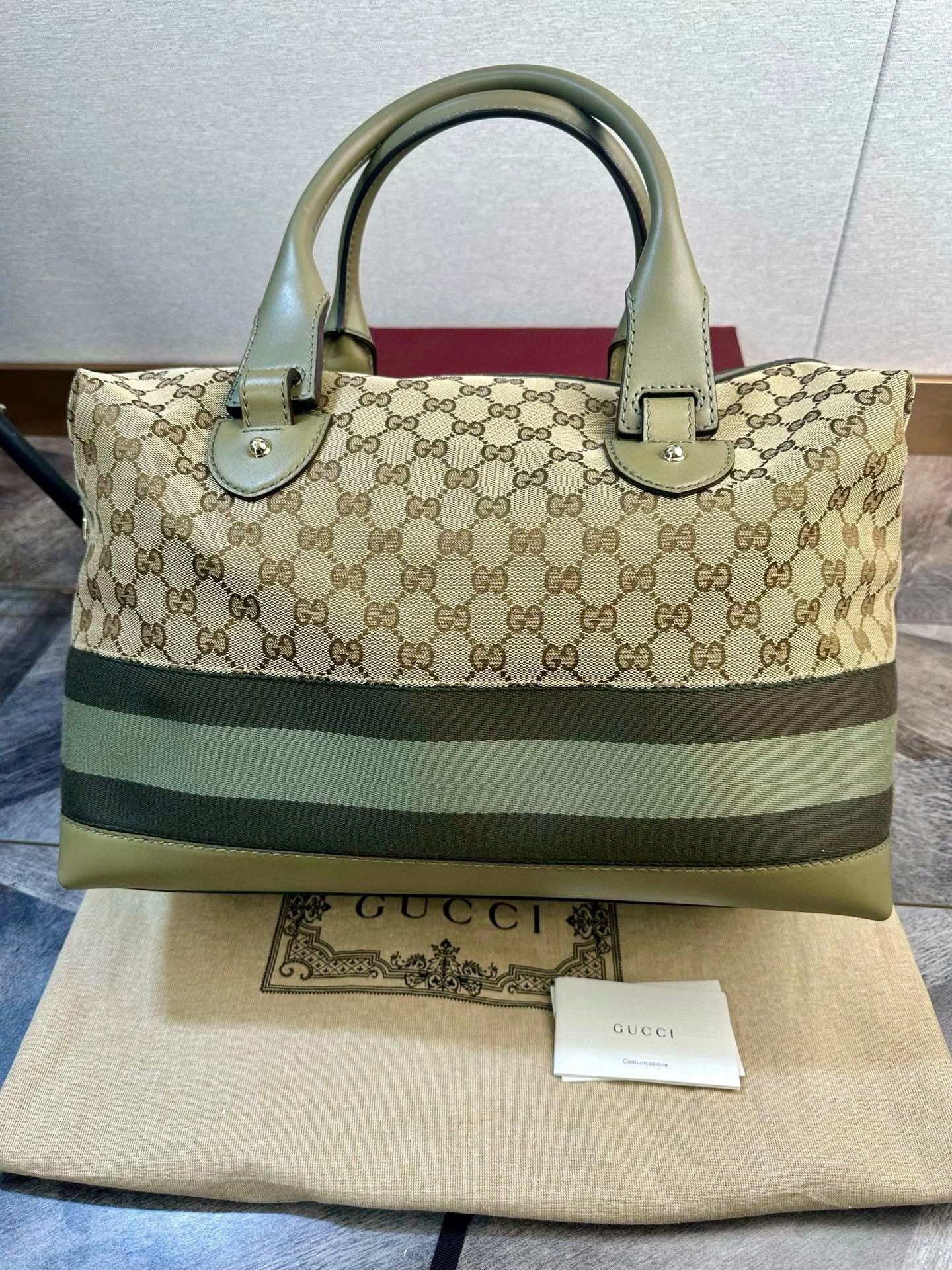 Gucci Gucci Classic Boston GG Monogram Green Size ONE SIZE - 2 Thumbnail