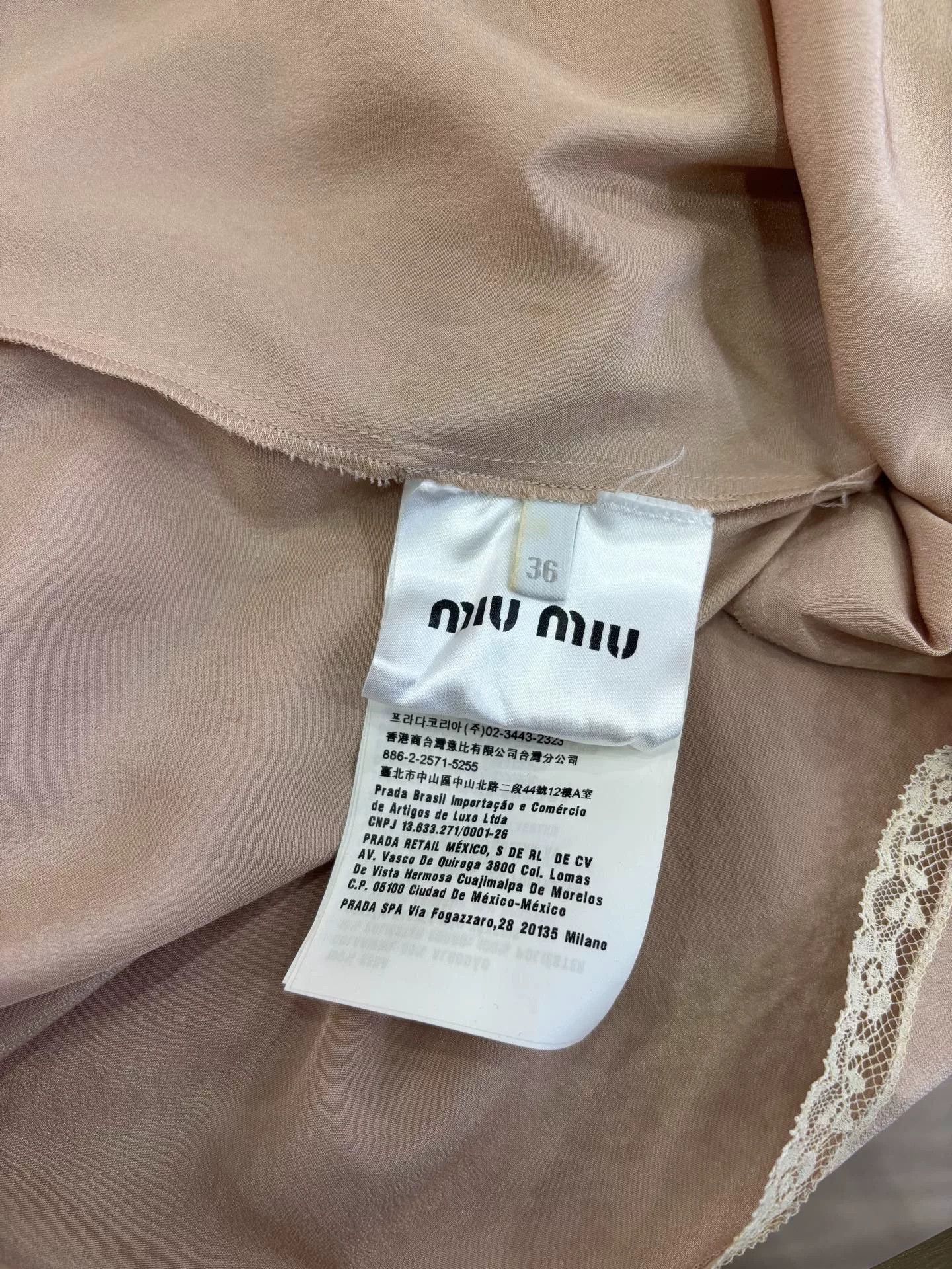 Miu Miu Miu Miu Red Silk Short-Sleeve Top Size XS / US 0-2 / IT 36-38 - 8 Thumbnail