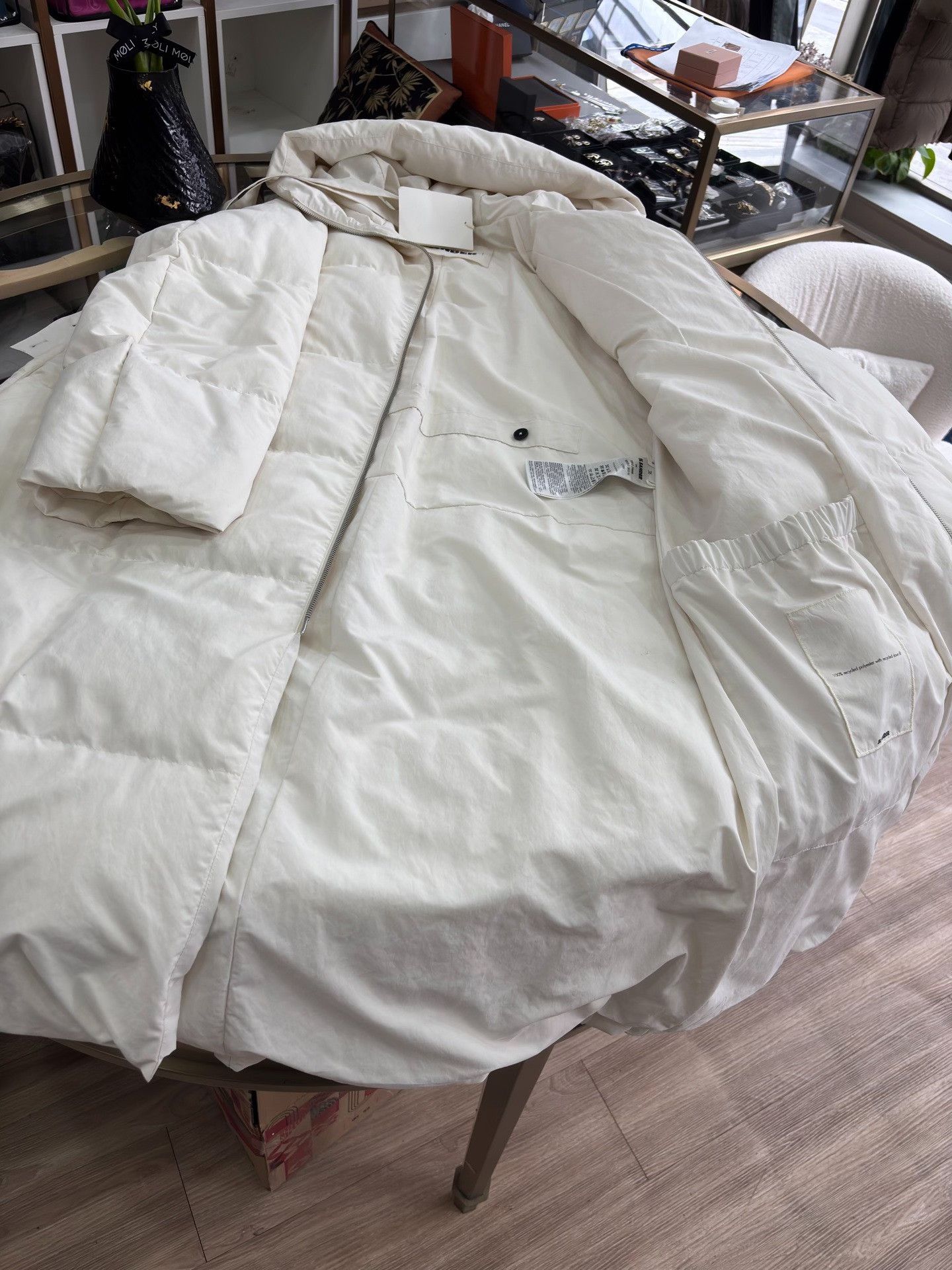 Jil Sander JIL SANDER White Down Jacket Size XS / US 0-2 / IT 36-38 - 5 Thumbnail