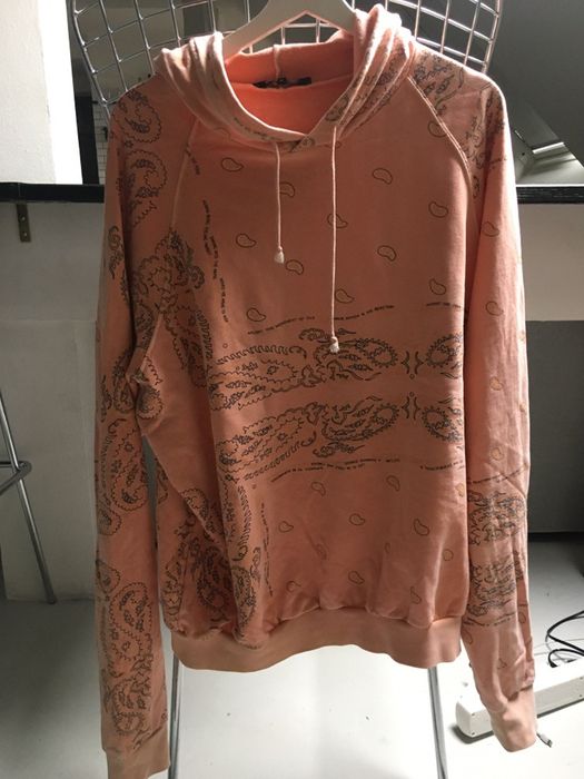 Raf Simons Paisley Orange Hoodie