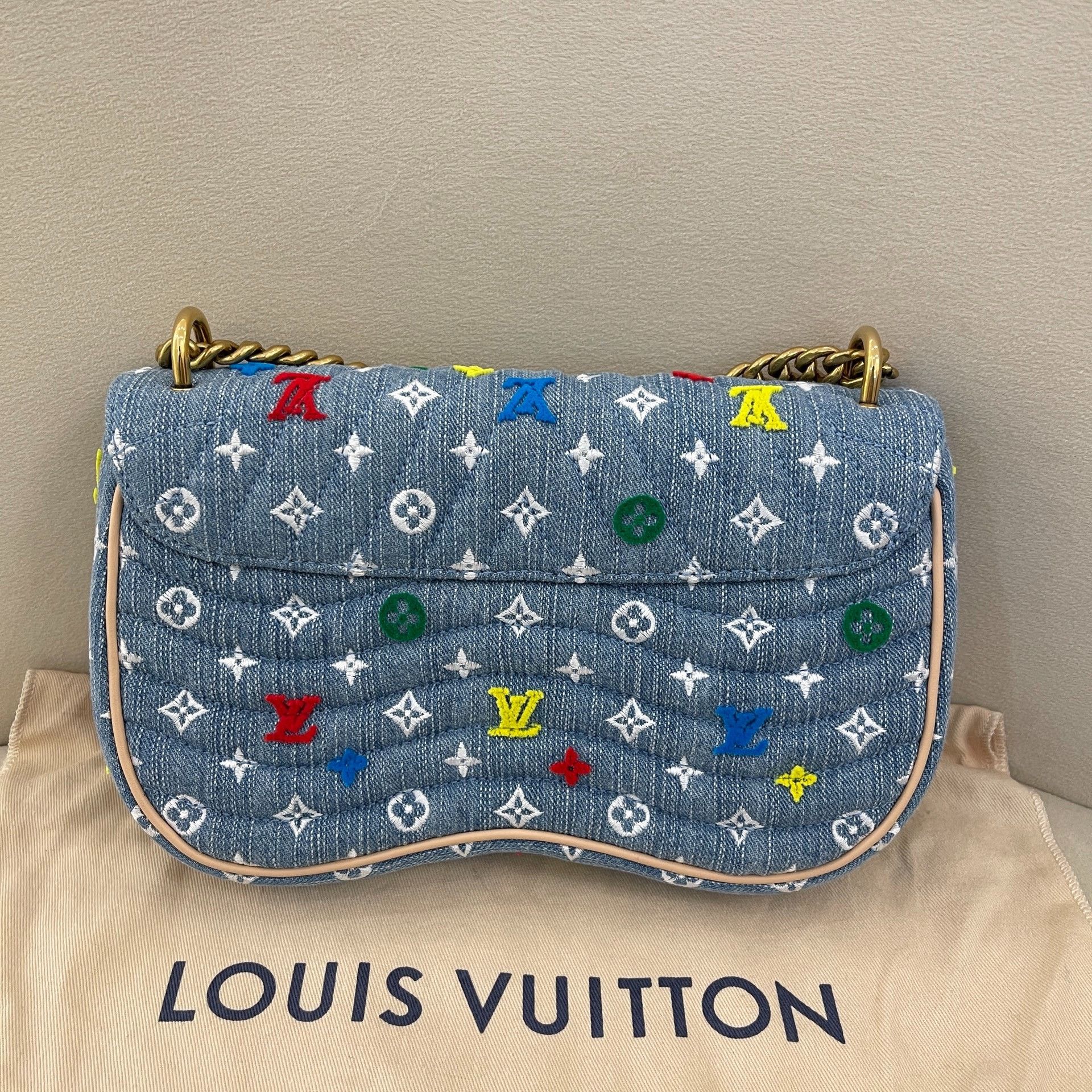 Louis Vuitton Louis Vuitton Wave Denim Crossbody Bag Size ONE SIZE - 4 Thumbnail