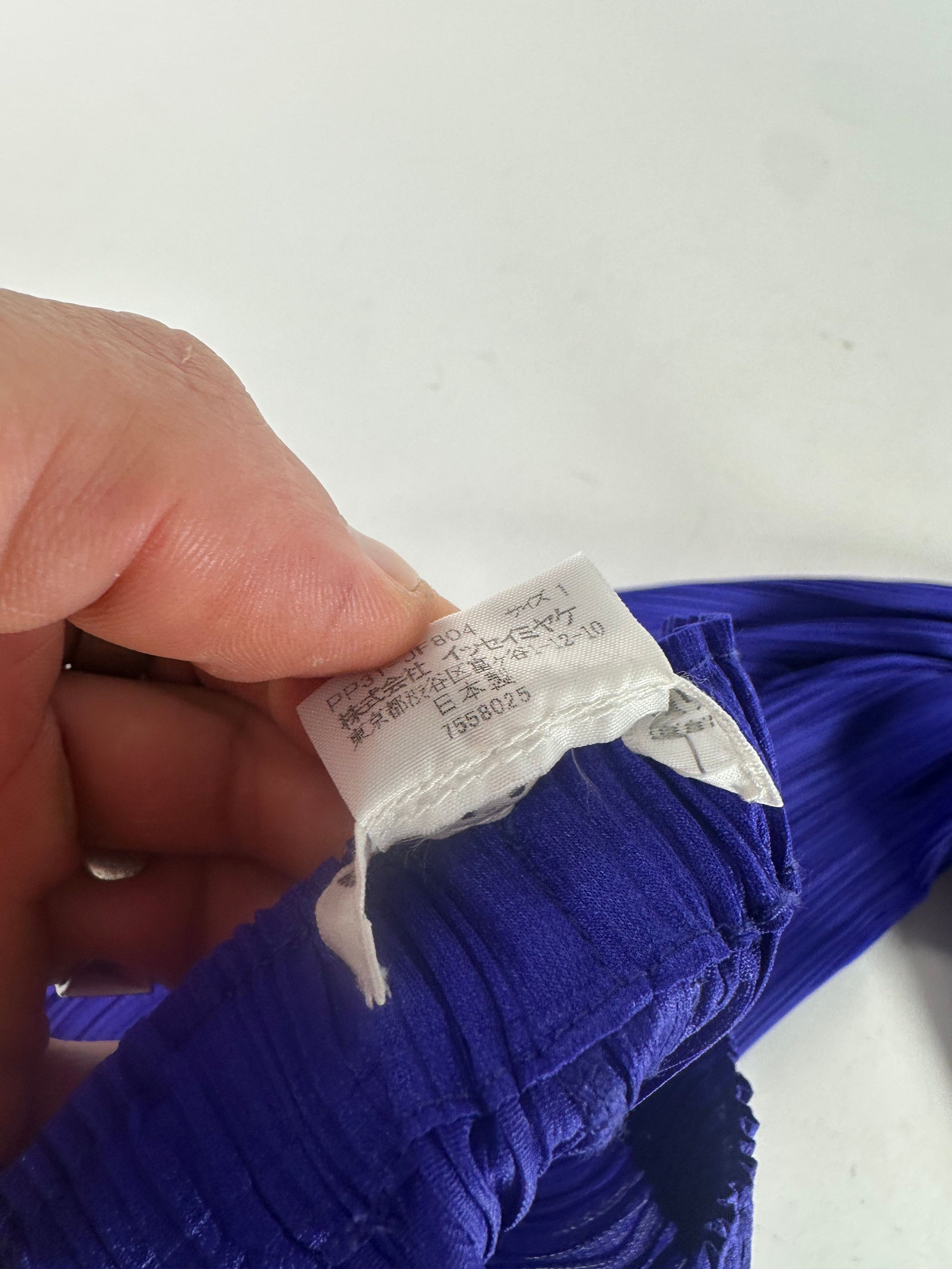 Issey Miyake Vintage Plissee Pants Blue Size 27" / US 4 / IT 40 - 12 Thumbnail