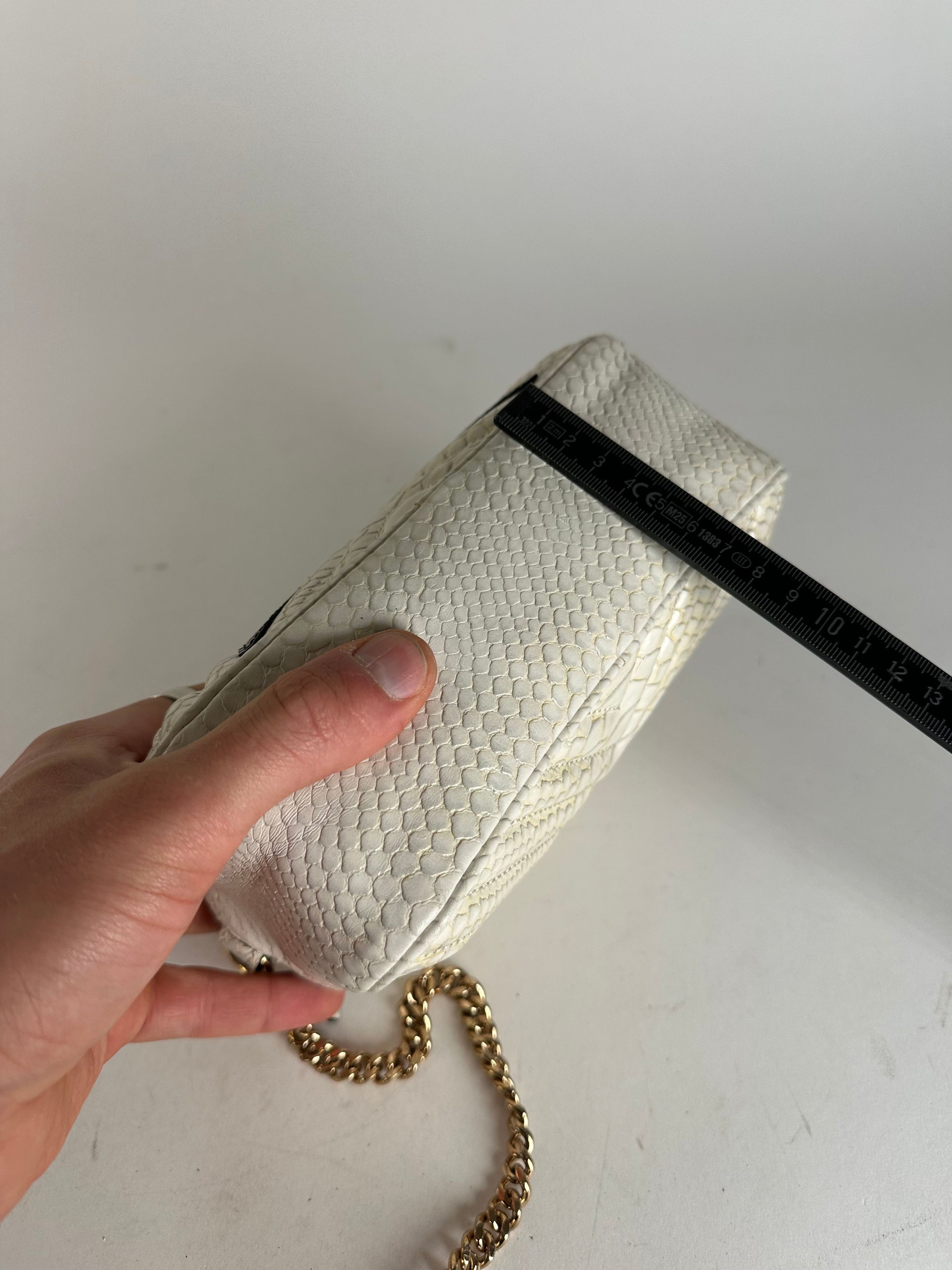 Stella McCartney Vintage Stella Mc Cartney Snake Emblossed Vegan Leather Shou Size ONE SIZE - 12 Thumbnail