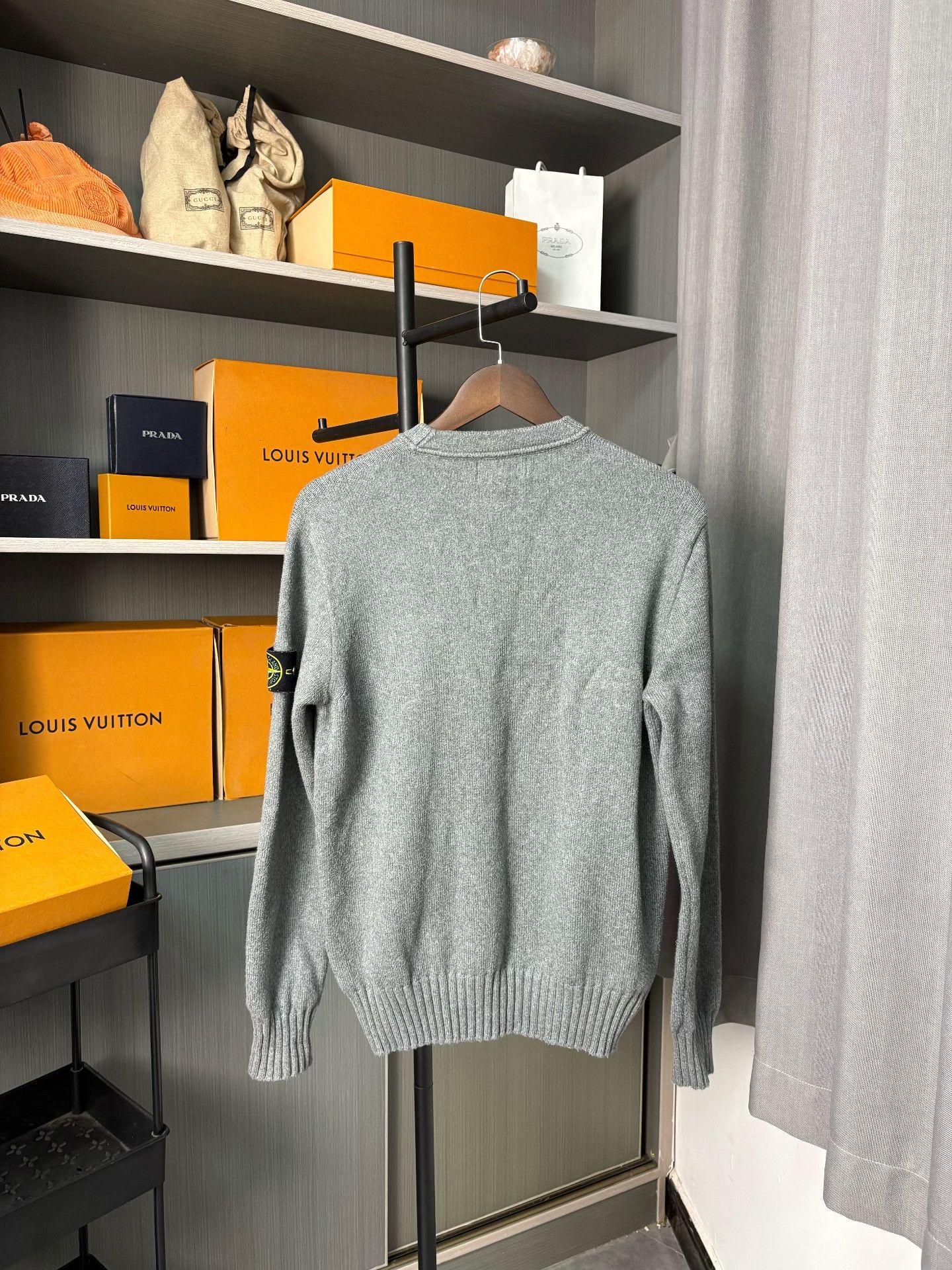 Stone Island Stone Island Wool Gray Sweater S Men Size US S / EU 44-46 / 1 - 2 Thumbnail