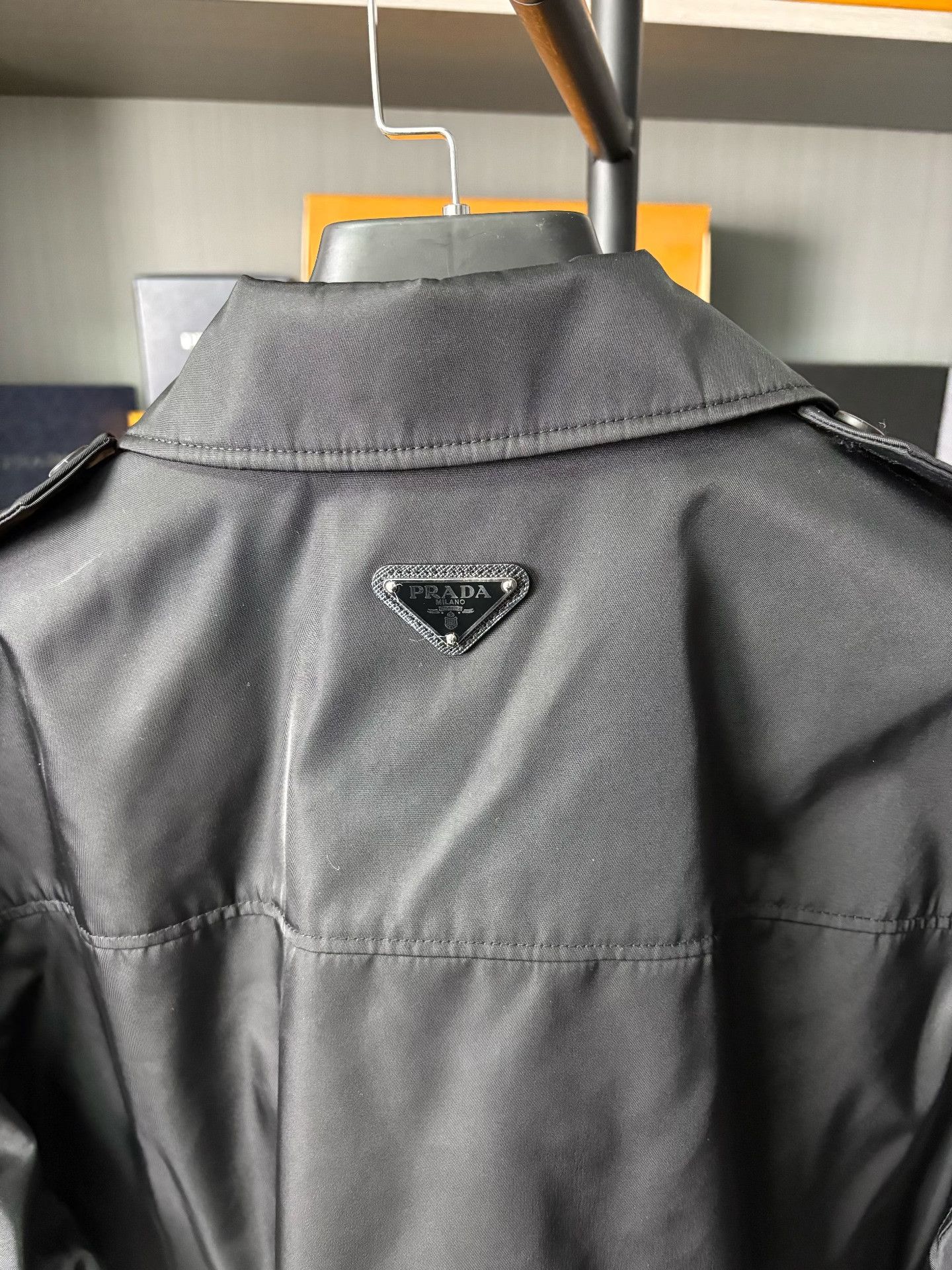 Prada Prada Cotton Black Heavy Coat 38 Men Size US S / EU 44-46 / 1 - 5 Thumbnail