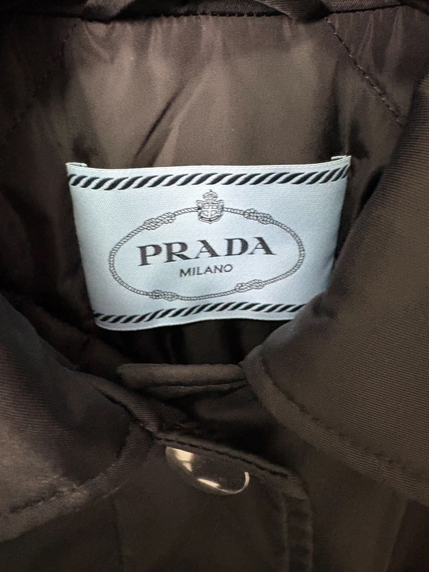 Prada Prada Cotton Black Heavy Coat 38 Men Size US S / EU 44-46 / 1 - 3 Thumbnail