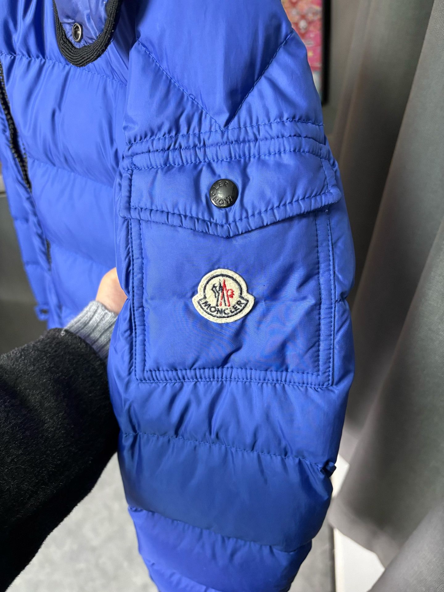 Moncler Moncler Down Blue Heavy Coat Men Size US M / EU 48-50 / 2 - 4 Thumbnail