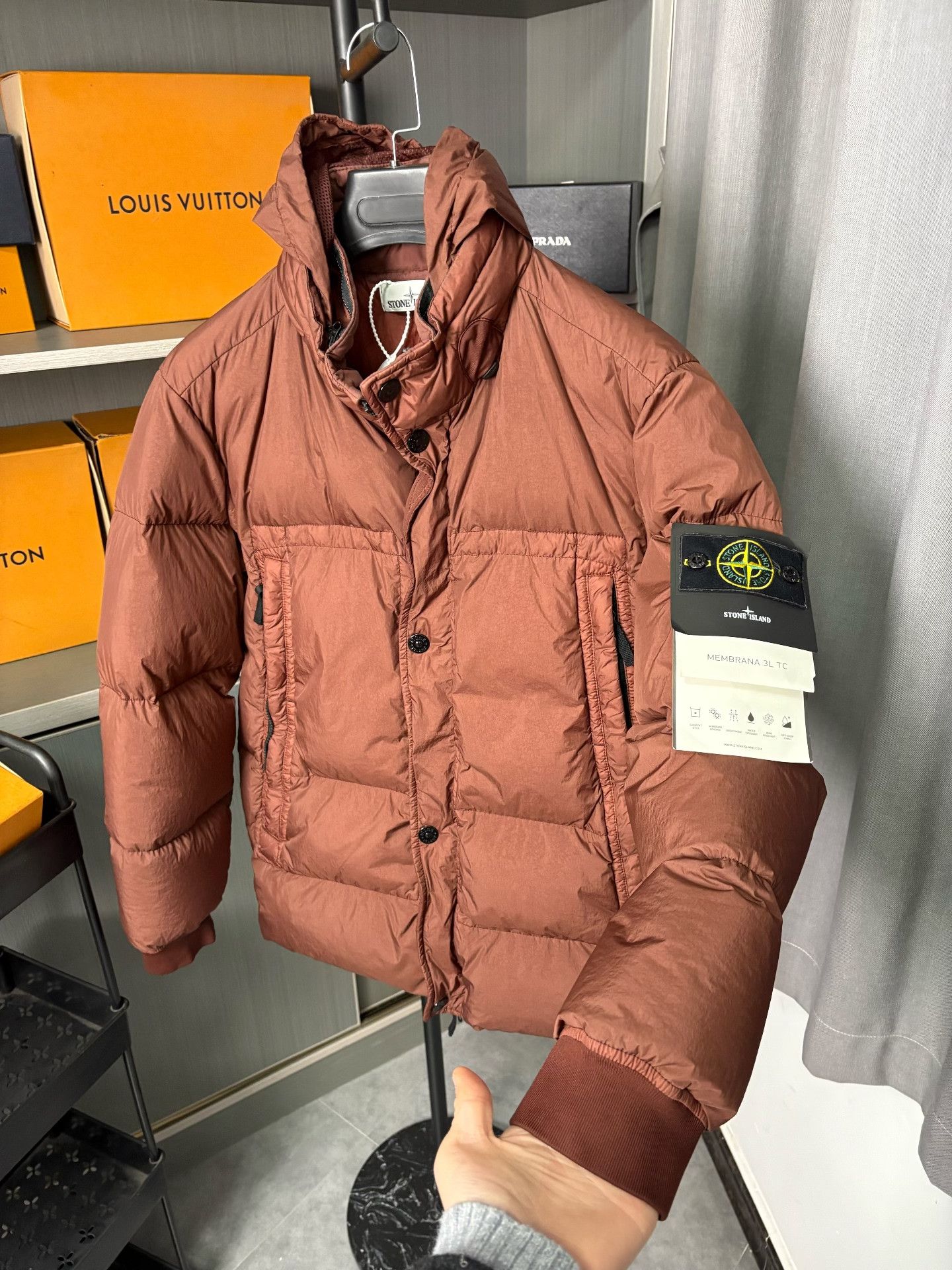 Stone Island Stone Island Red Heavy Coat L Men Size US L / EU 52-54 / 3 - 5 Thumbnail