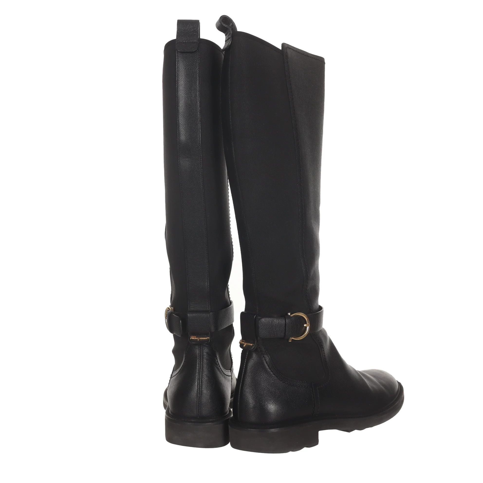 Salvatore Ferragamo Salvatore Ferragamo Leather Gold Boots 39 Women Size US 8.5 / IT 38.5 - 4 Thumbnail