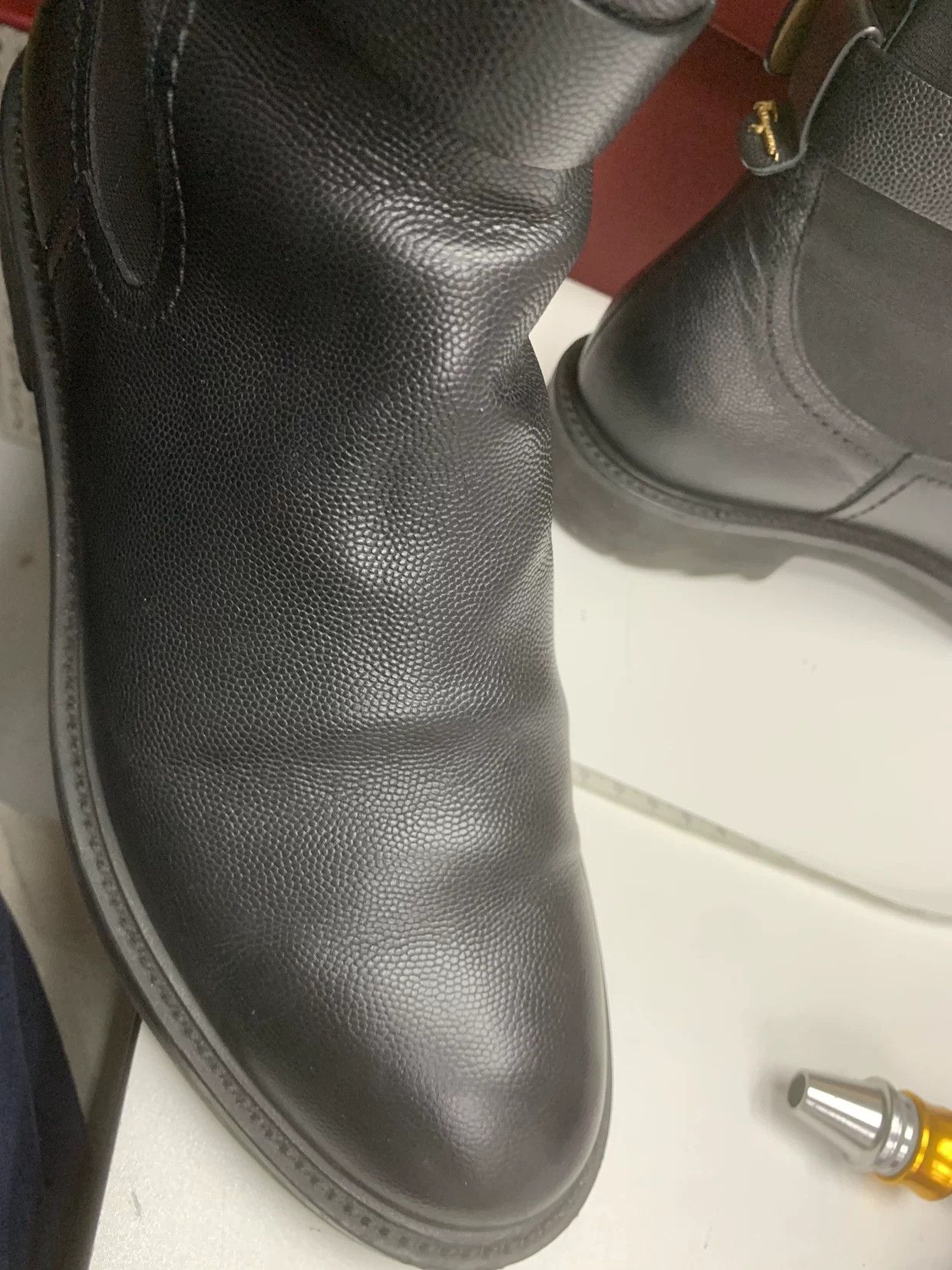 Salvatore Ferragamo Salvatore Ferragamo Leather Gold Boots 39 Women Size US 8.5 / IT 38.5 - 8 Thumbnail