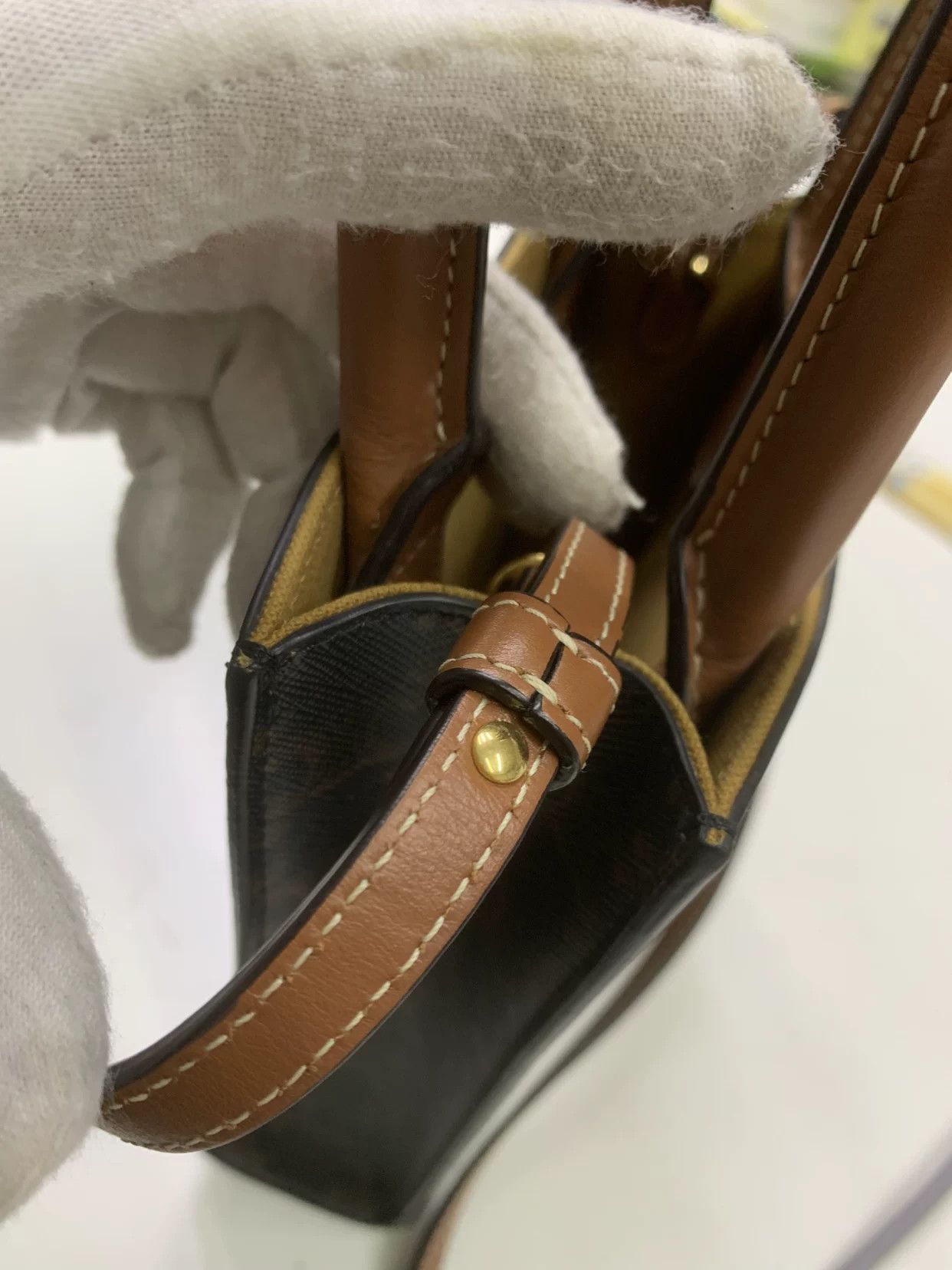 Celine Celine Gold Shoulder Bag Women Size ONE SIZE - 7 Thumbnail