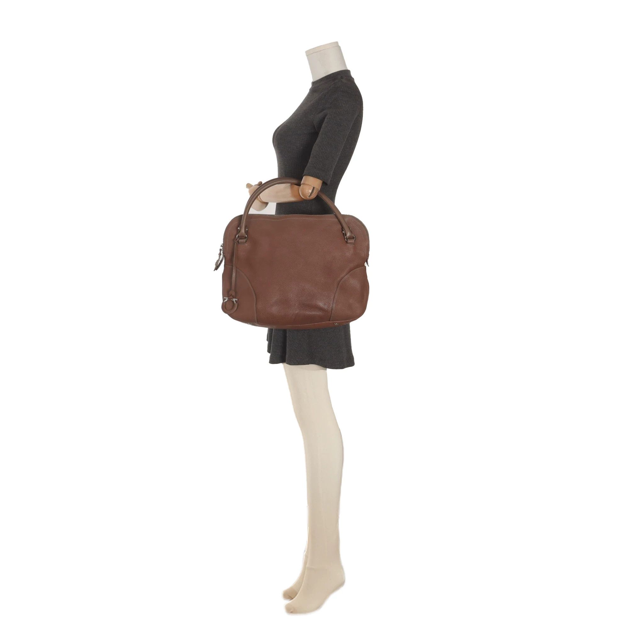 Salvatore Ferragamo Salvatore Ferragamo Silver Shoulder Bag 38 Women Size ONE SIZE - 2 Thumbnail