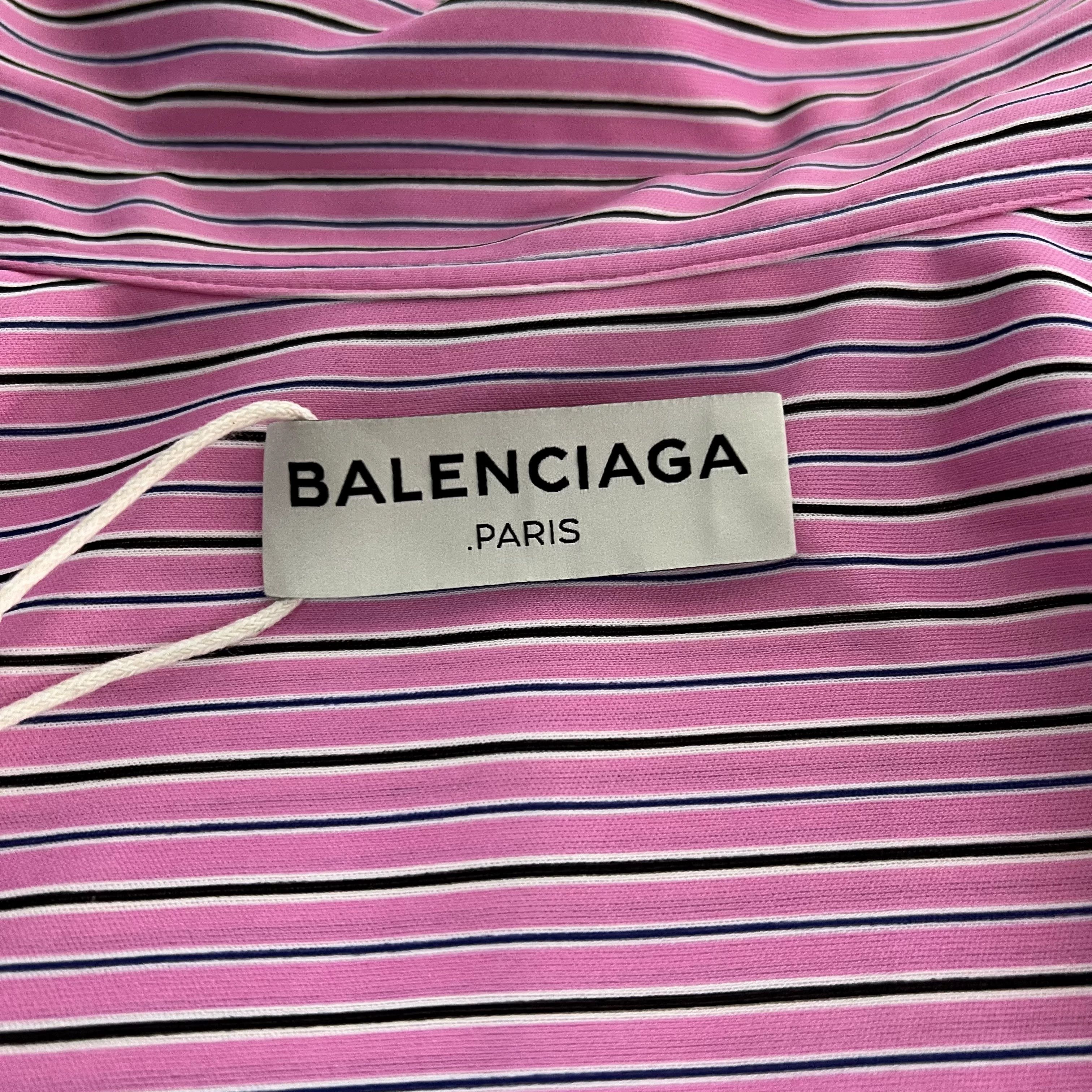 Balenciaga Balenciaga Polyester Striped Shirt XXS Men Size US XXS / EU 40 - 3 Thumbnail
