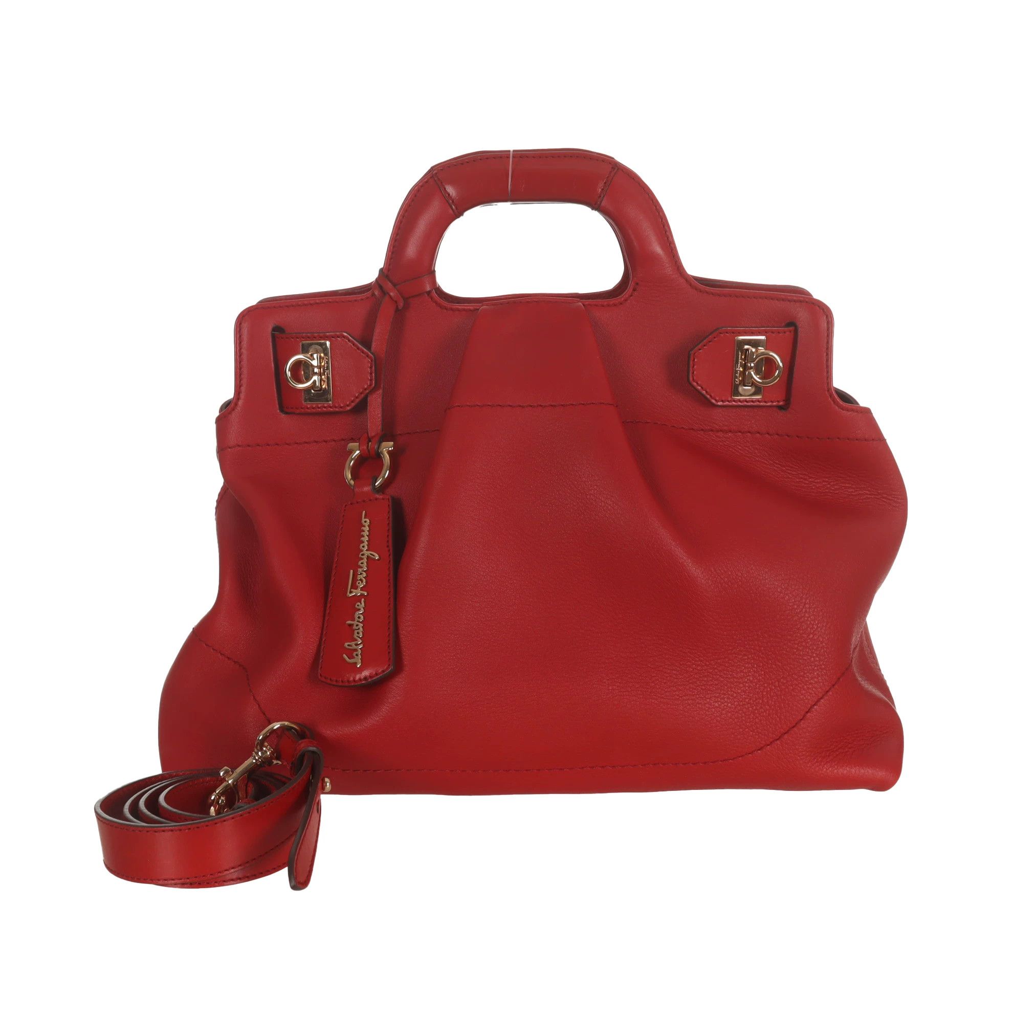 Salvatore Ferragamo Salvatore Ferragamo Gold Shoulder Bag 35 Women Size ONE SIZE - 10 Thumbnail