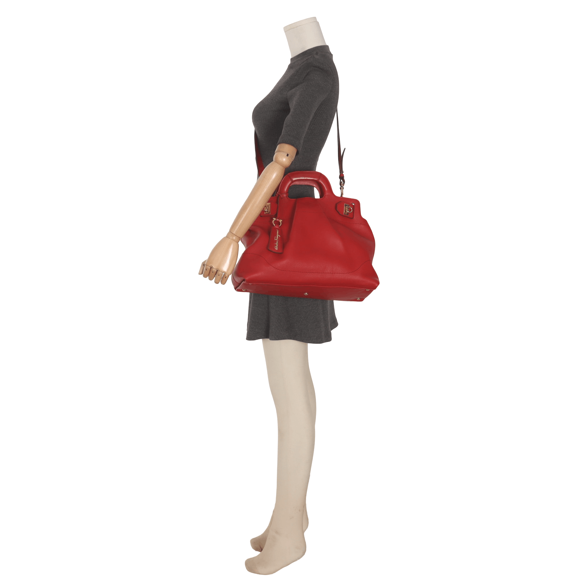 Salvatore Ferragamo Salvatore Ferragamo Gold Shoulder Bag 35 Women Size ONE SIZE - 2 Thumbnail