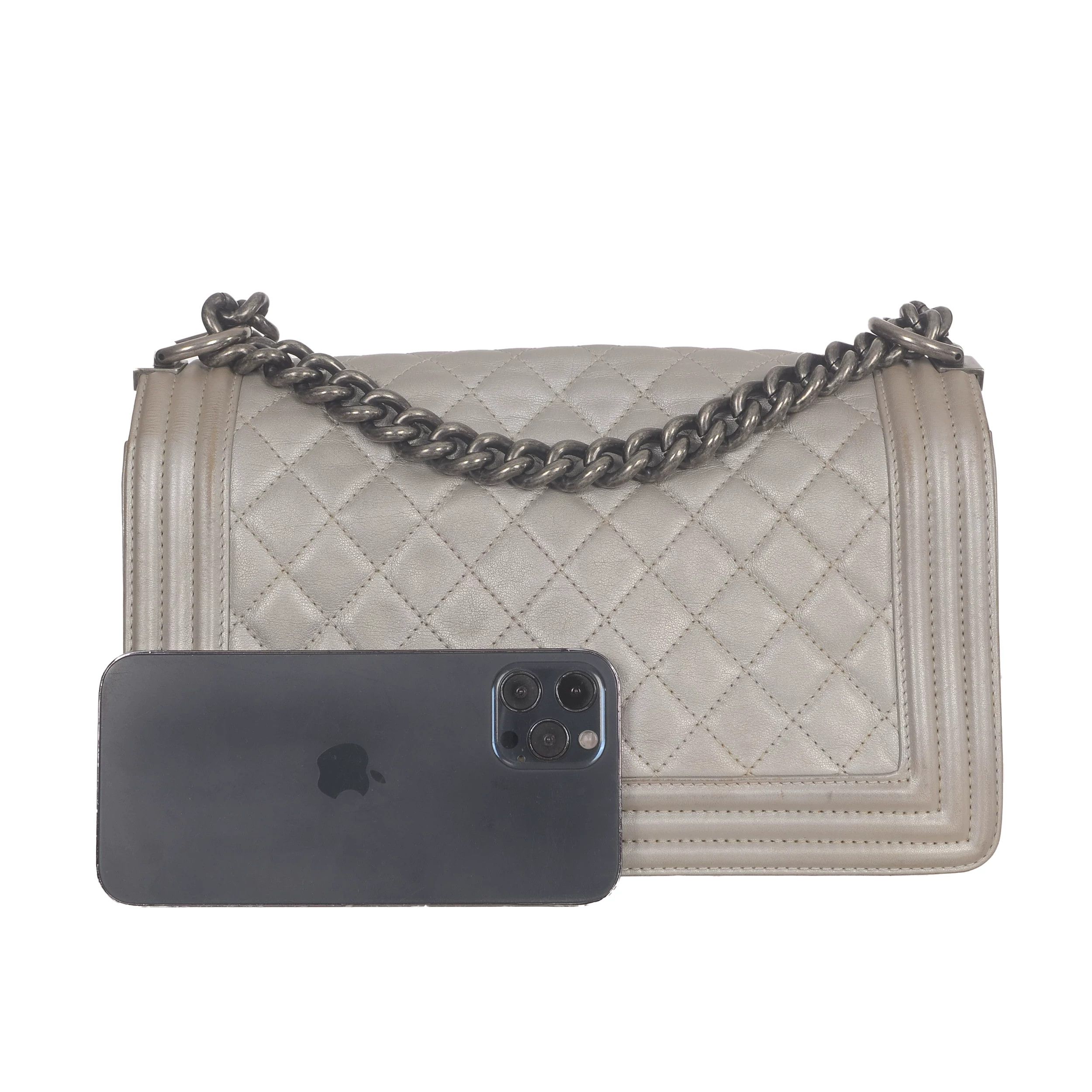 Chanel Chanel Retro Plaid Gray Shoulder Bag 25 Women Size ONE SIZE - 5 Thumbnail