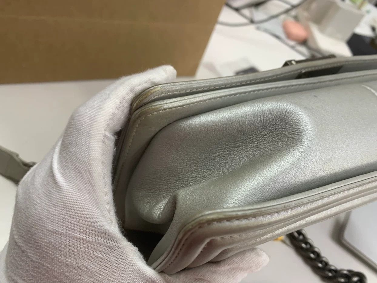 Chanel Chanel Retro Plaid Gray Shoulder Bag 25 Women Size ONE SIZE - 7 Thumbnail