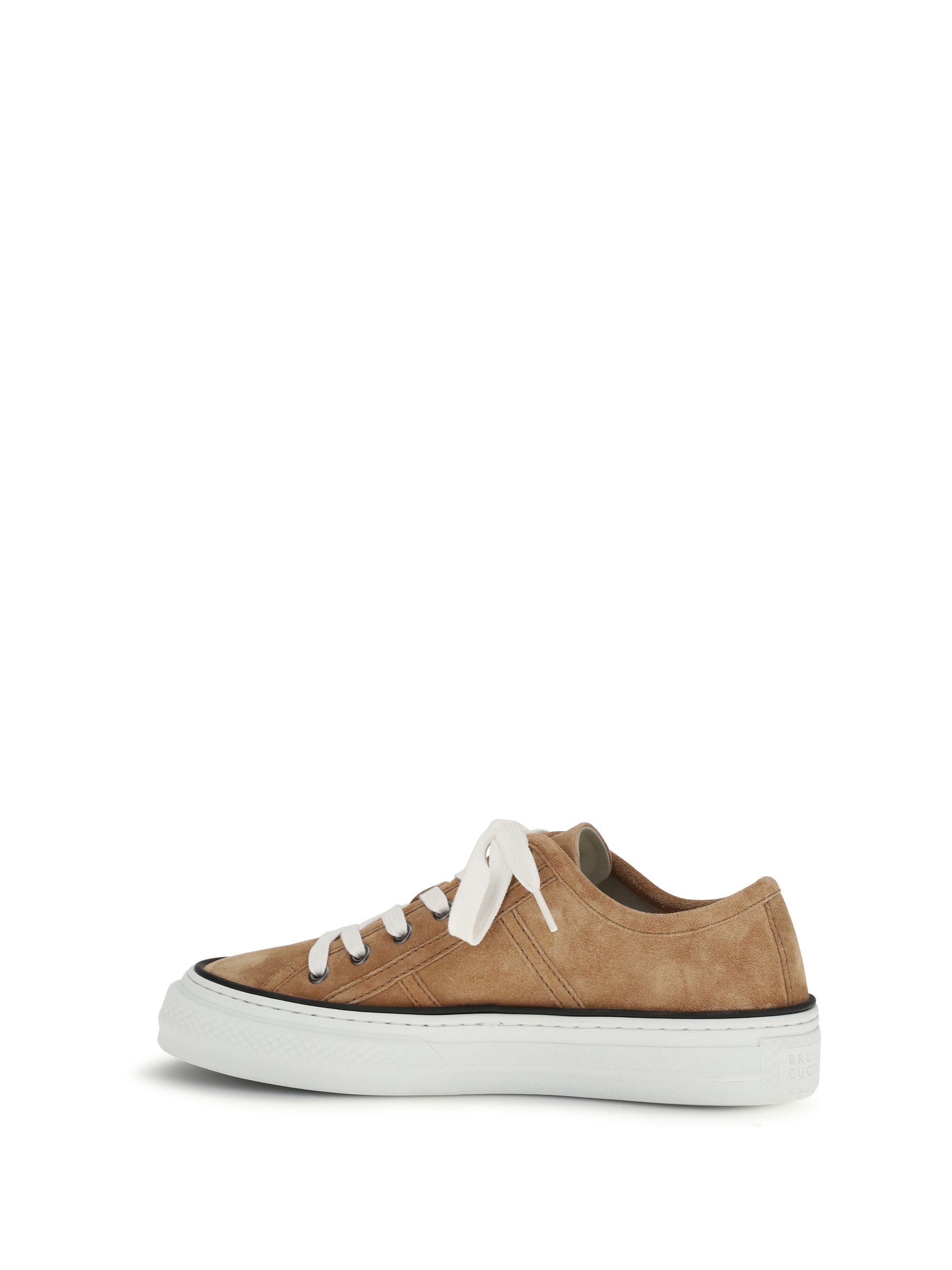 Brunello Cucinelli Shiny Tab suede Sneakers Size US 11 / IT 41 - 3 Thumbnail