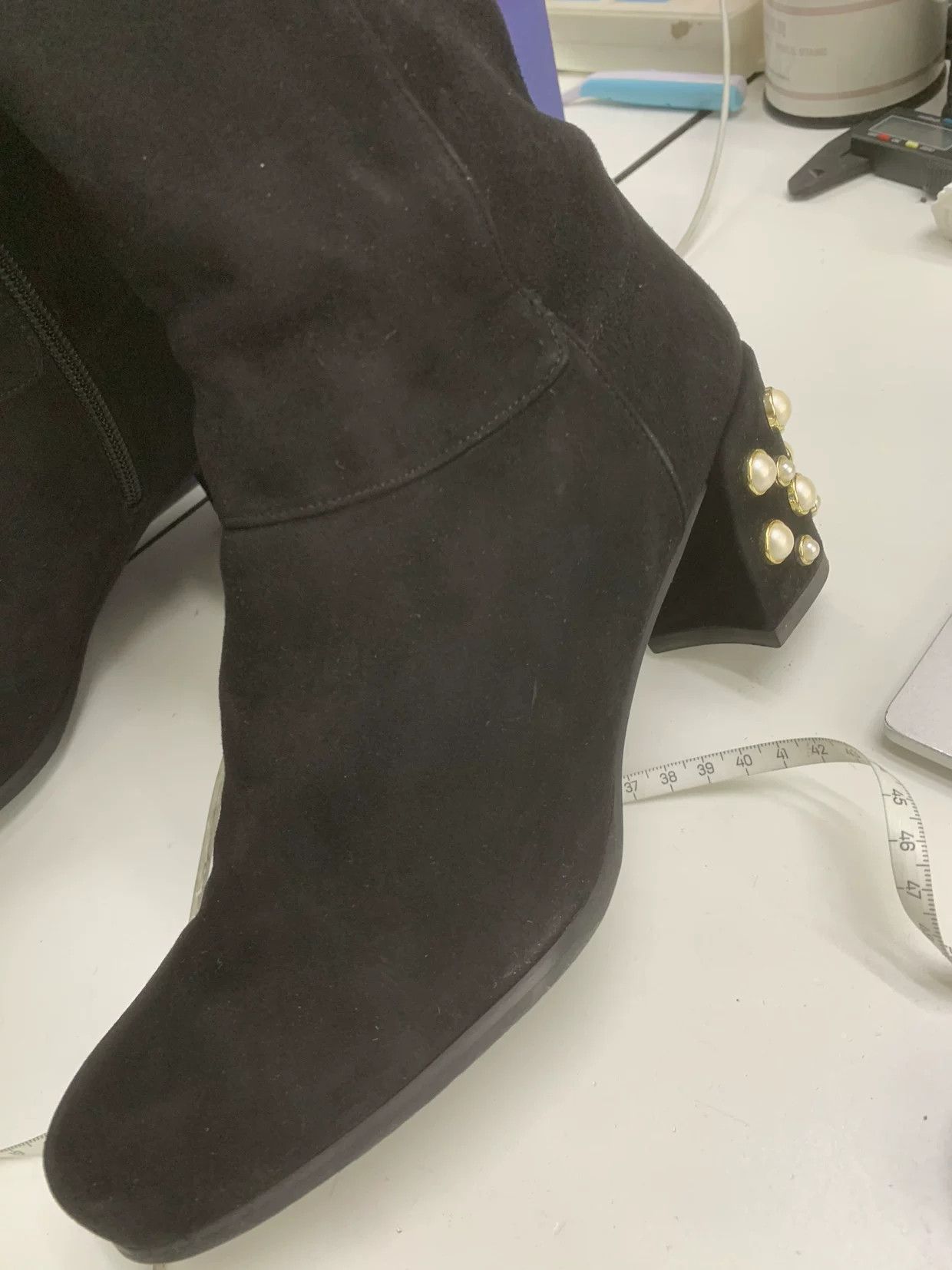 Dior Dior Suede Gold Boots 38 Women Size US 7.5 / IT 37.5 - 9 Thumbnail