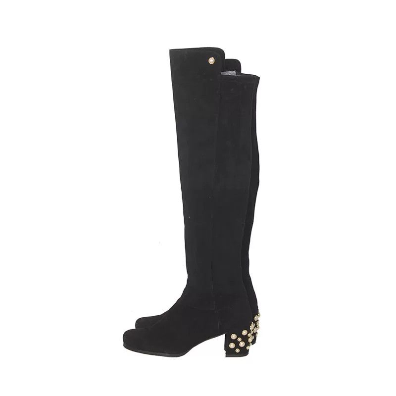 Dior Dior Suede Gold Boots 38 Women Size US 7.5 / IT 37.5 - 3 Thumbnail