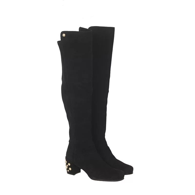 Dior Dior Suede Gold Boots 38 Women Size US 7.5 / IT 37.5 - 10 Thumbnail