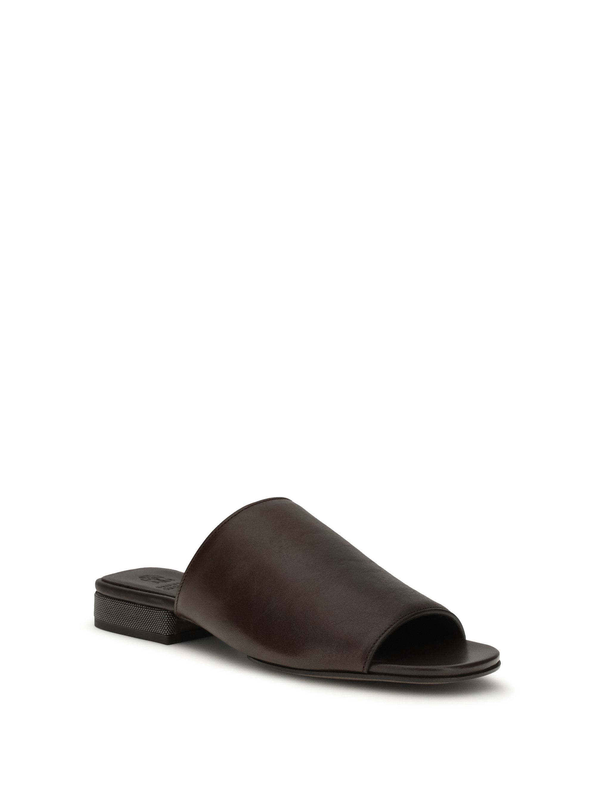 Brunello Cucinelli Riding calfskin Sandals with monili Size US 8 / IT 38 - 2 Thumbnail