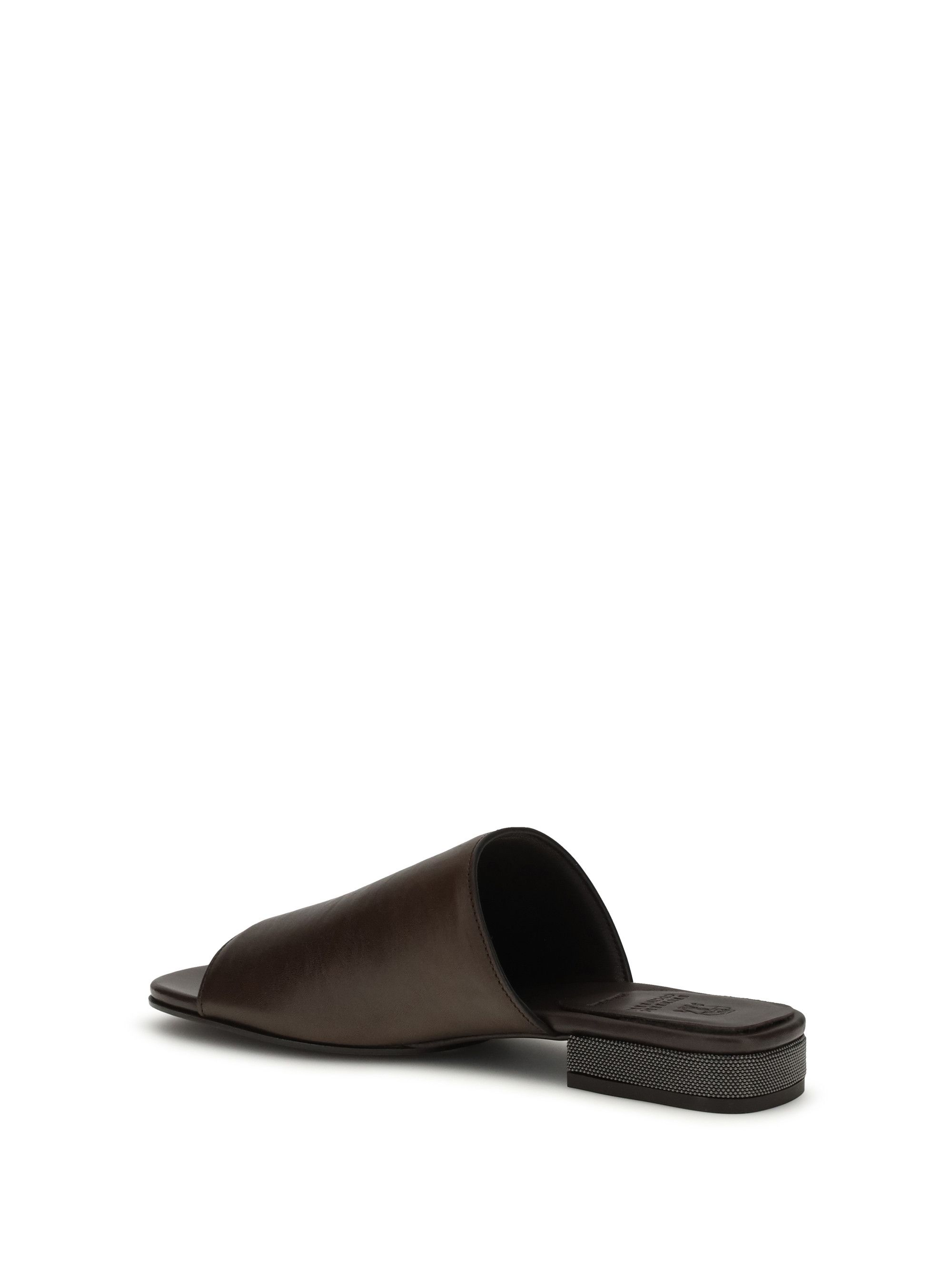 Brunello Cucinelli Riding calfskin Sandals with monili Size US 9 / IT 39 - 3 Thumbnail