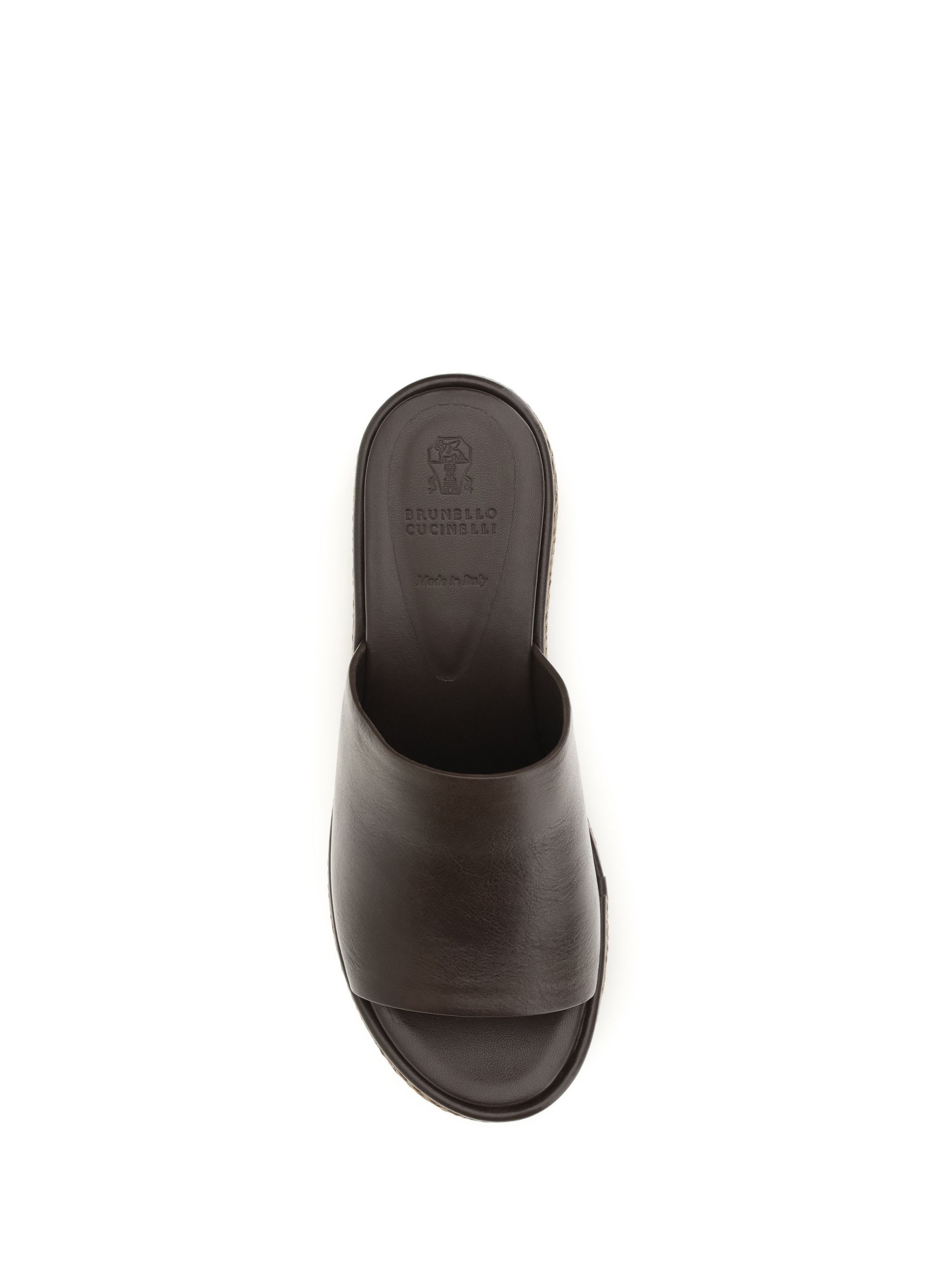 Brunello Cucinelli Leather wedge Sandals Size US 11 / IT 41 - 4 Thumbnail